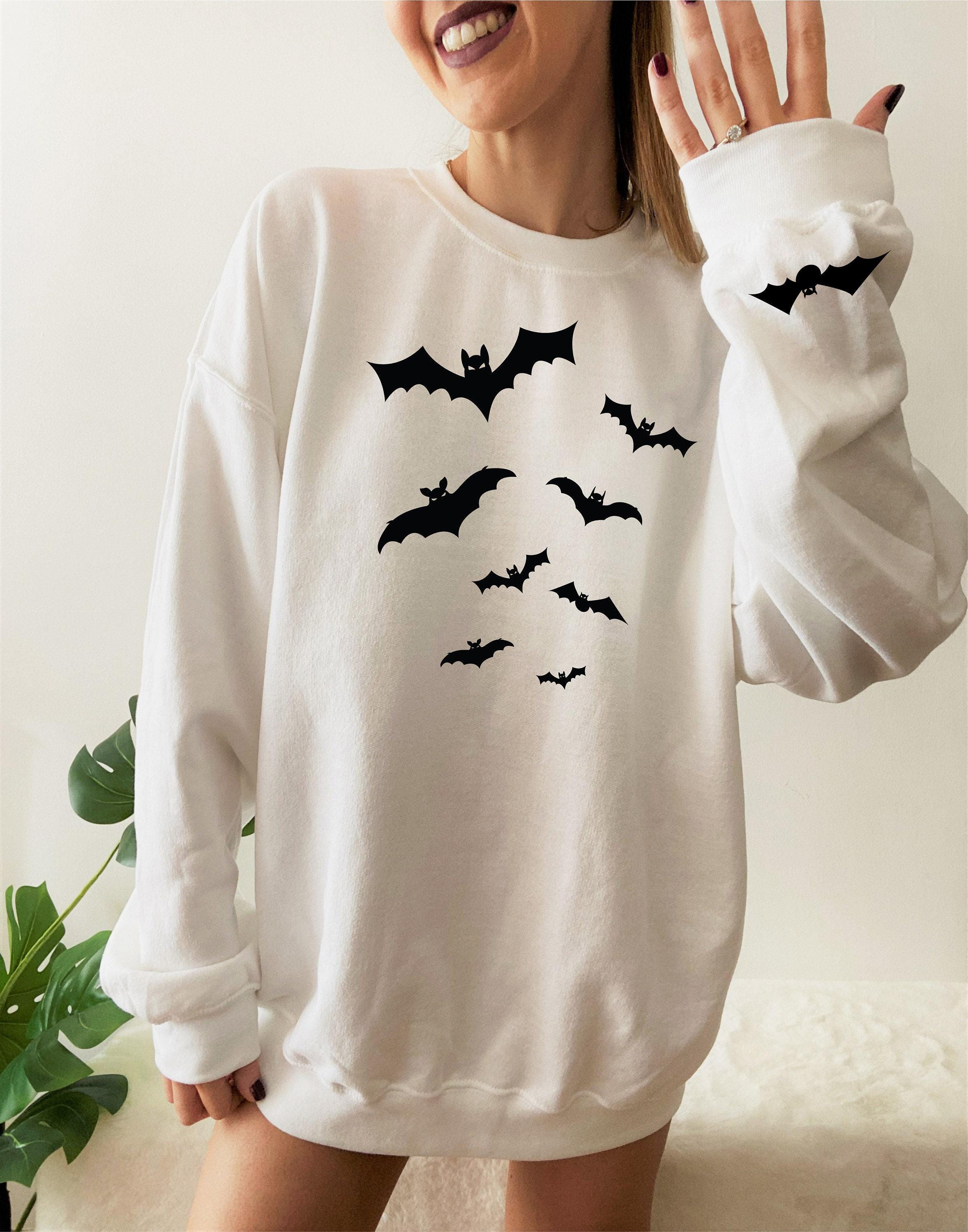Bats Shirt, Halloween Sweatshirt For Women, Spooky Season Tshirt, Girls Fall Shirt, Halloween Gifts For Friends, Kids Halloween Shirt,K