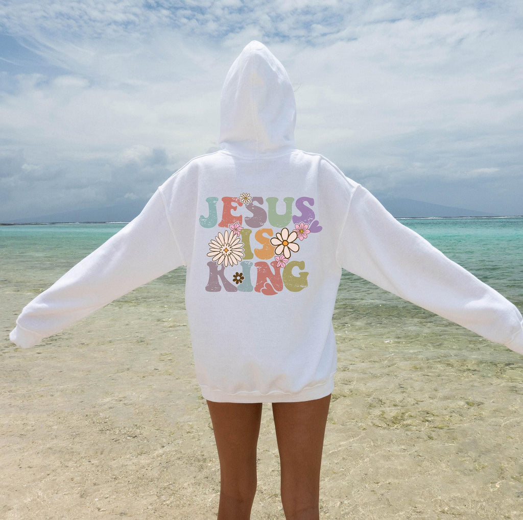 Jesus Is King Sweatshirt, Aesthetic Christian Shirt, Bible Verse Shirt, Jesus Apparel, Religious Shirt, Faith Hoodie, Christian Gifts