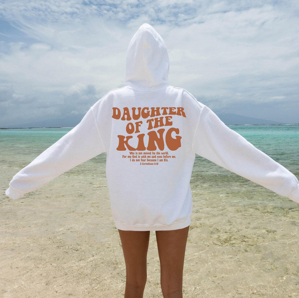 Daughter Of The King Shirt, Aesthetic Christian Tshirt, Women's Religious Shirt, Bible Verse Hoodie, Christian Gifts,Church Sweatshrit