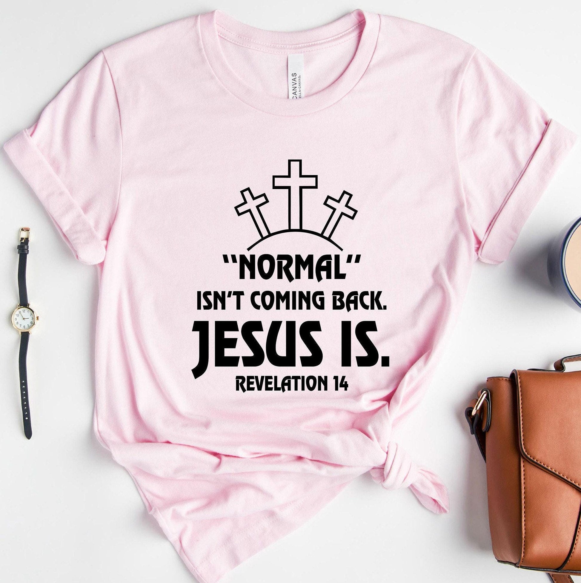Normal Isn't Coming Back Jesus Is Sweatshirt, Revelation 14 Shirt, Bible Verse Hoodie, Trendy Christian T shirt, Motivational Tee