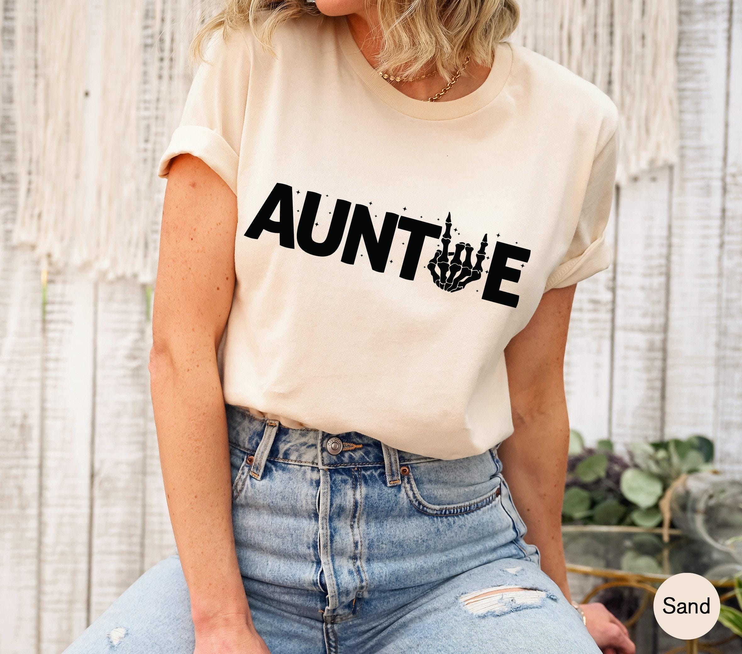 Auntie Sweatshirt, New Aunt Hoodie, Skeleton Hand Shirt, Halloween Hoodie For Aunt, Baby Shower Sweater, Gift From Nephe