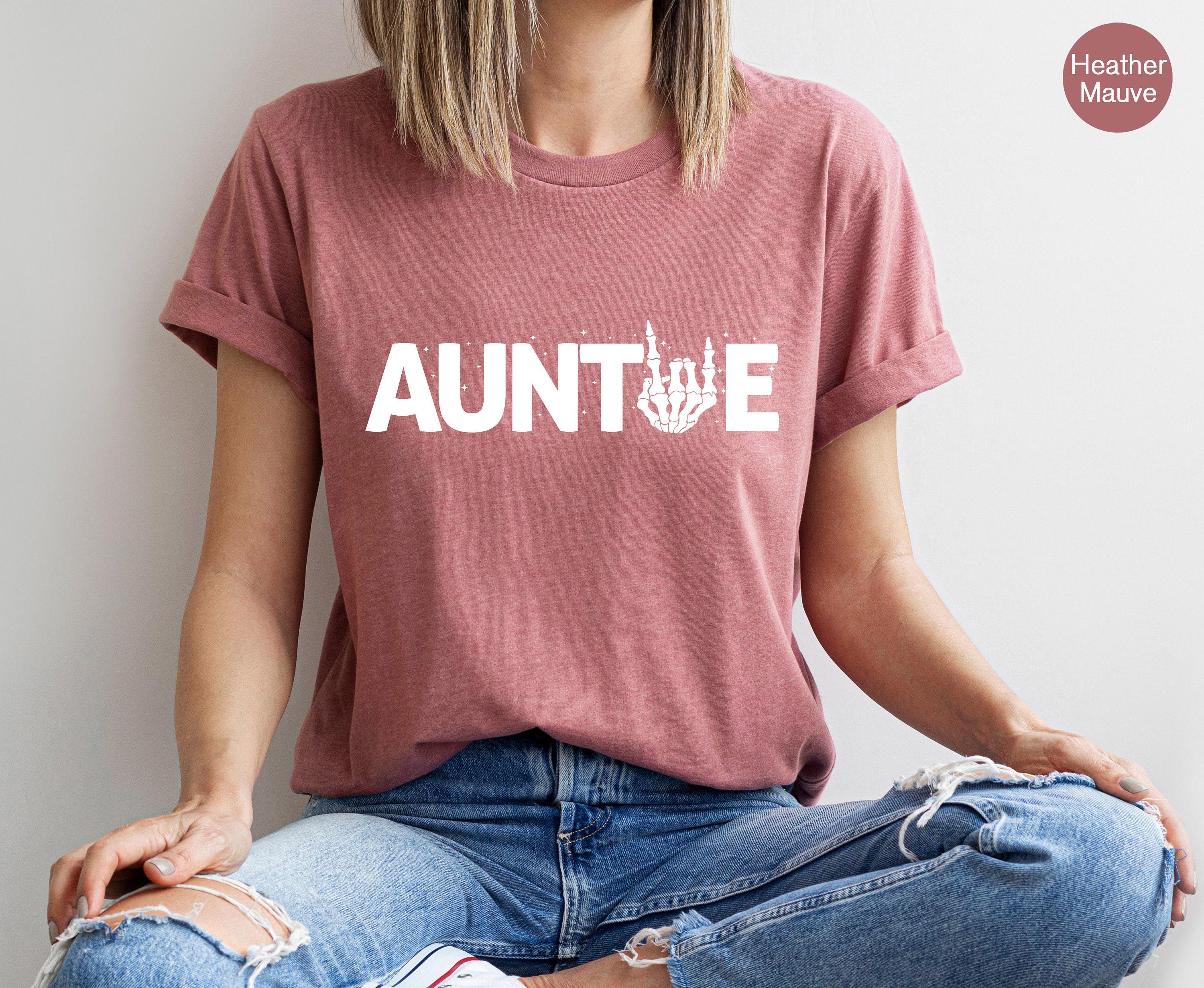 Auntie Sweatshirt, New Aunt Hoodie, Skeleton Hand Shirt, Halloween Hoodie For Aunt, Baby Shower Sweater, Gift From Nephe