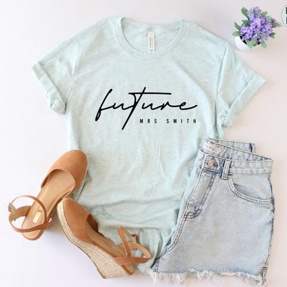 Future Mrs Sweatshirt, Bride Gifts, Custom Future Mrs Shirt, Engagement Gift For Bride, Bachelorette Party Hoodie, Fiancee T shirt