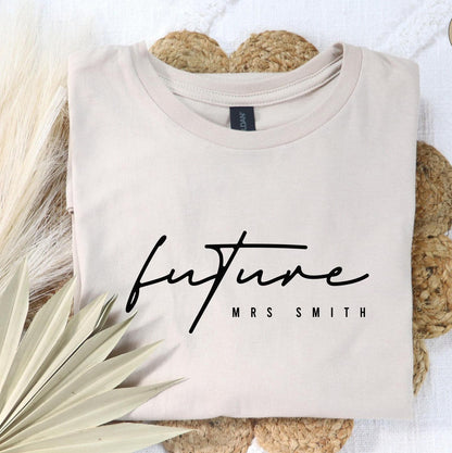 Future Mrs Sweatshirt, Bride Gifts, Custom Future Mrs Shirt, Engagement Gift For Bride, Bachelorette Party Hoodie, Fiancee T shirt