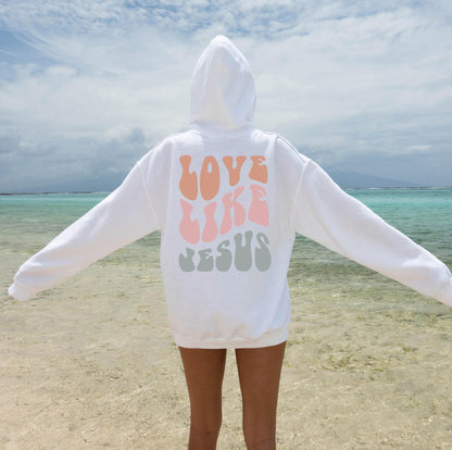 Love Like Jesus Sweatshirt, Aesthetic Christian Shirt, Jesus Apparel, Trendy Christian Tshirt, Religious Shirts, Christian Gifts