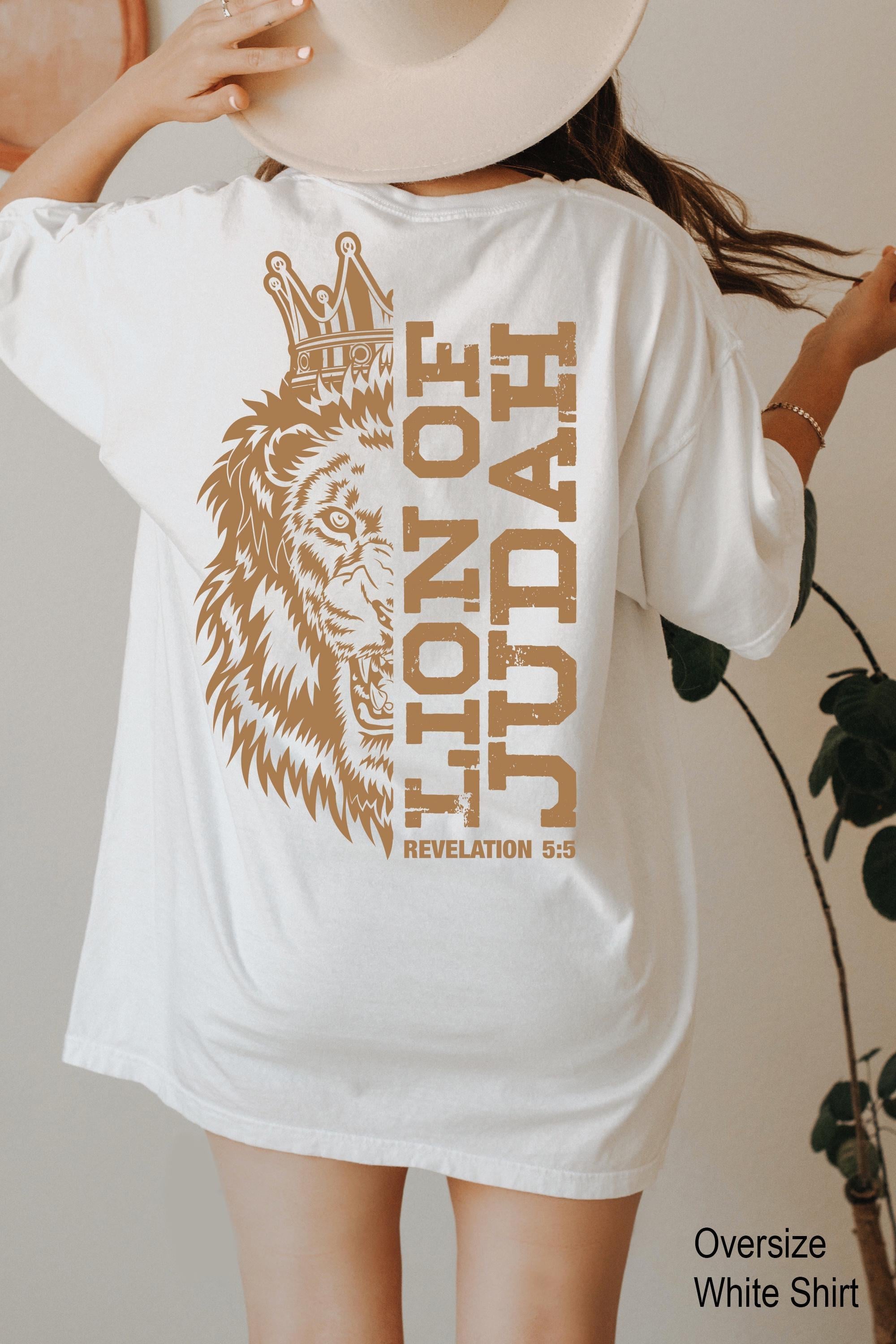 Lion of Judah Hoodie, Inspirational Christian Shirt, Ladies Bible Verse Sweatshirt, Lion Themed Religious Tee, Gift For 