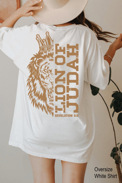 Lion of Judah Hoodie, Inspirational Christian Shirt, Ladies Bible Verse Sweatshirt, Lion Themed Religious Tee, Gift For Catholic
