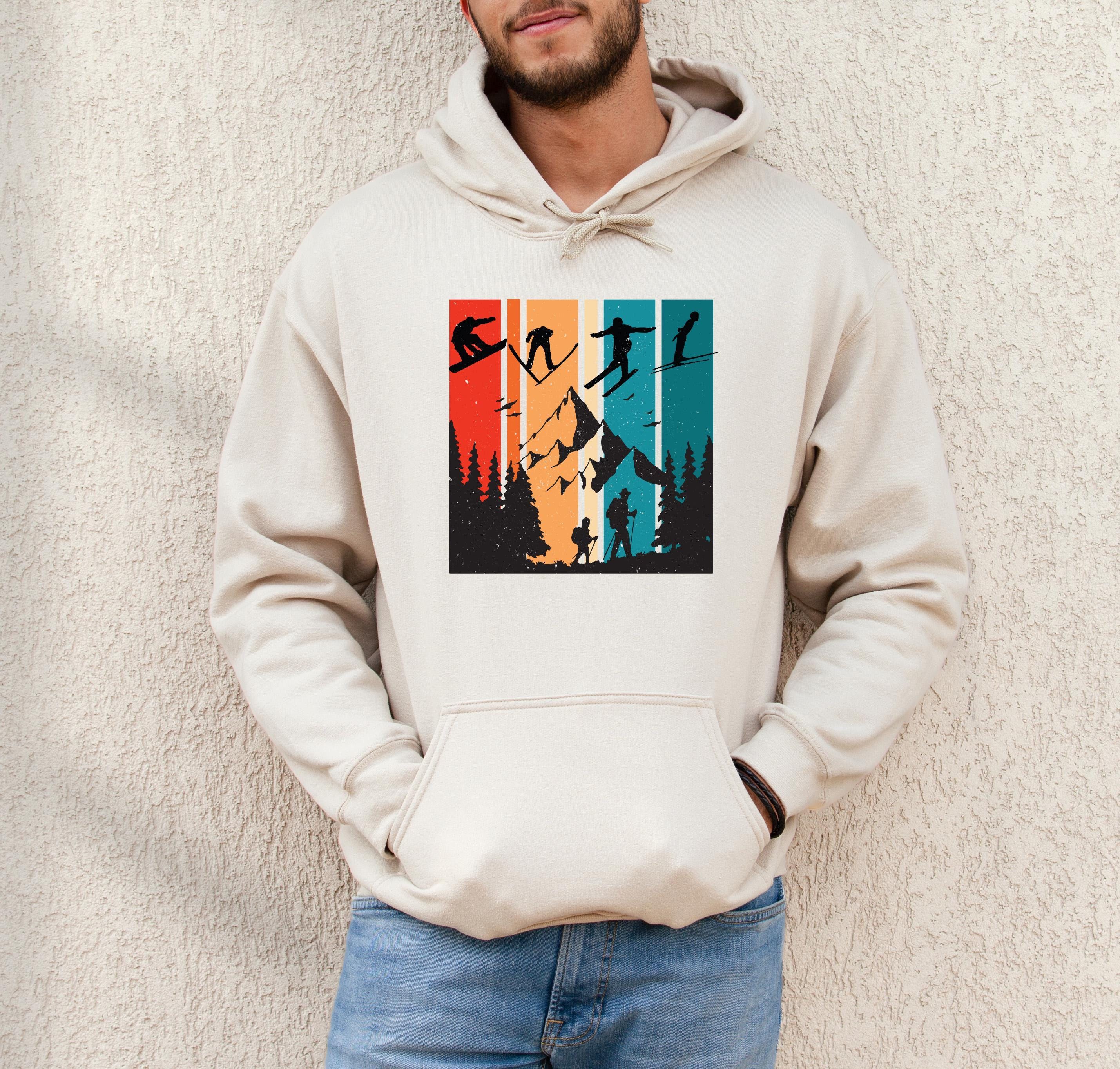 Ski Trip Hoodie For Men, Winter Sports T-Shirt, Snowboard Sweatshirt, Aesthetic Mountain Trip Shirt, Vacay Mode Tee, Gif