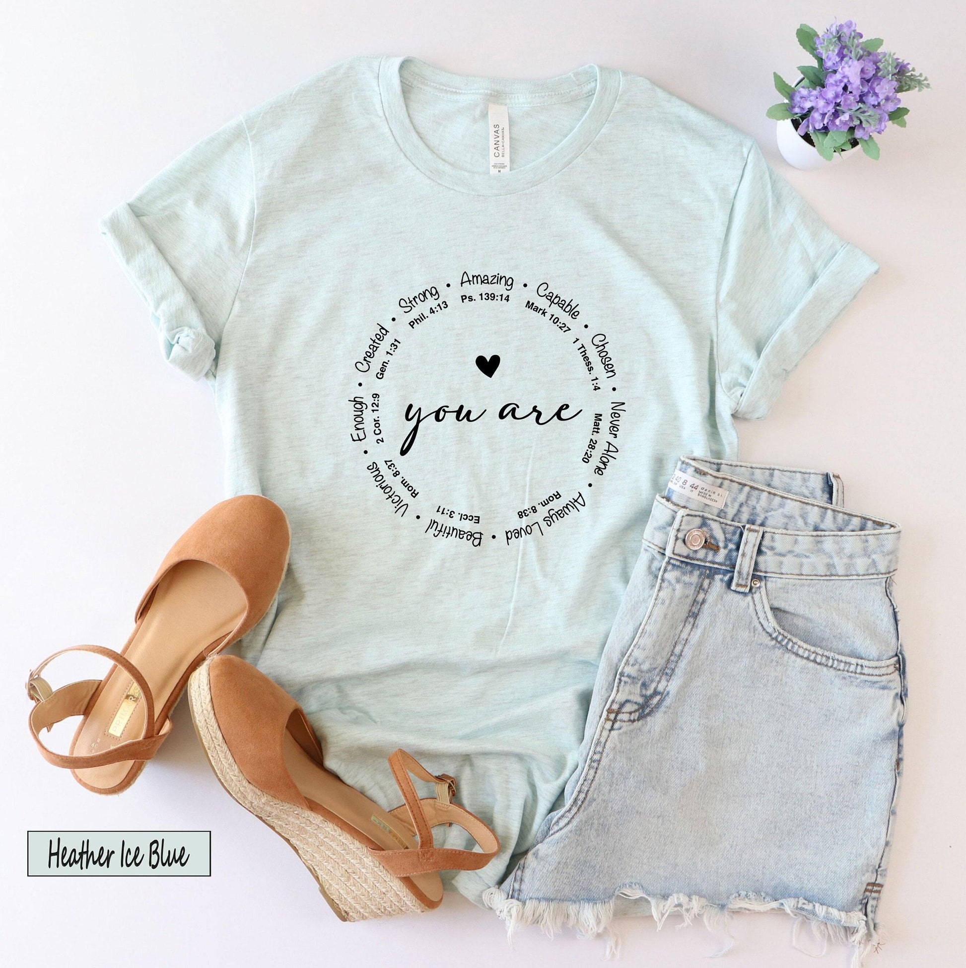 You Are Inspiration Sweatshirt, Christian Shirt, Motivational Hoodie, Bible Verse T shirt, Religious Tshirt, Cute Enough T-shirt