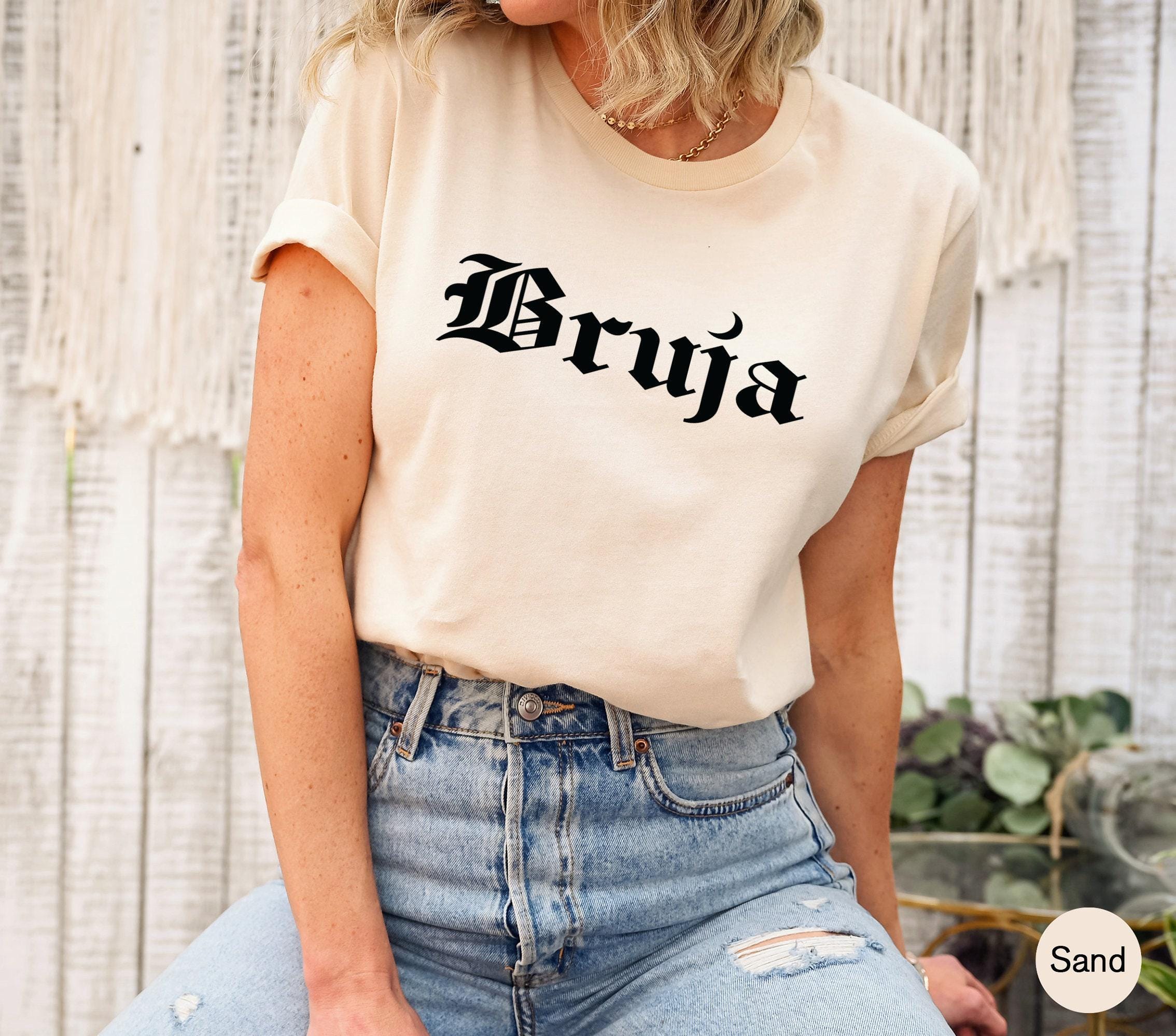 Bruja Sweatshirt, Funny Halloween Shirt For Women, Witch Shirt, Fall Shirt For Girls, Spooky Seaason Tshirt, Witchy Gifts For Her