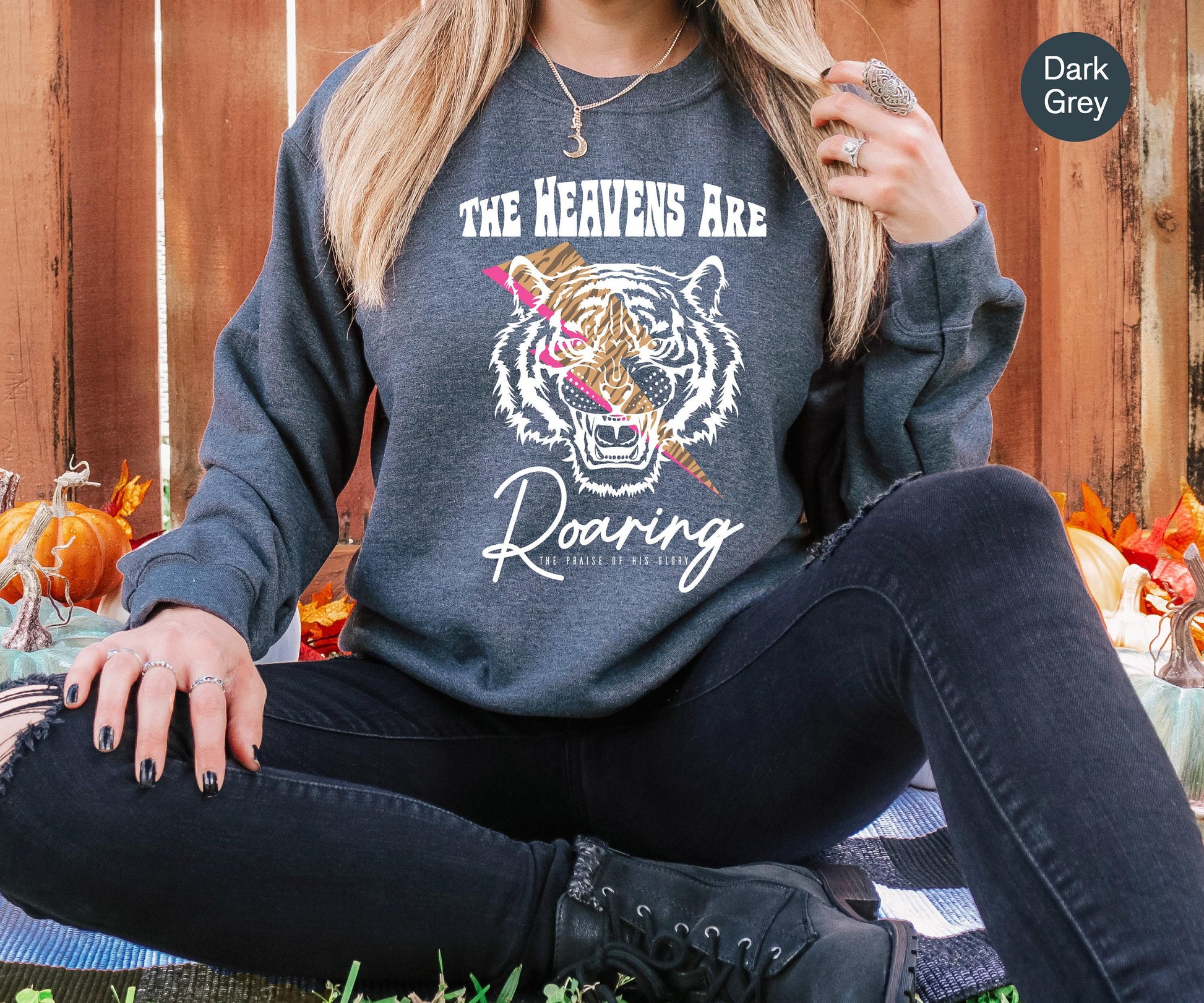 Aesthetic Christian Sweatshirt, Women's Religious Shirt, Bible Verse Hoodie, Faith Tshirt, Heavens Are Roaring Shirt, Christian Gifts