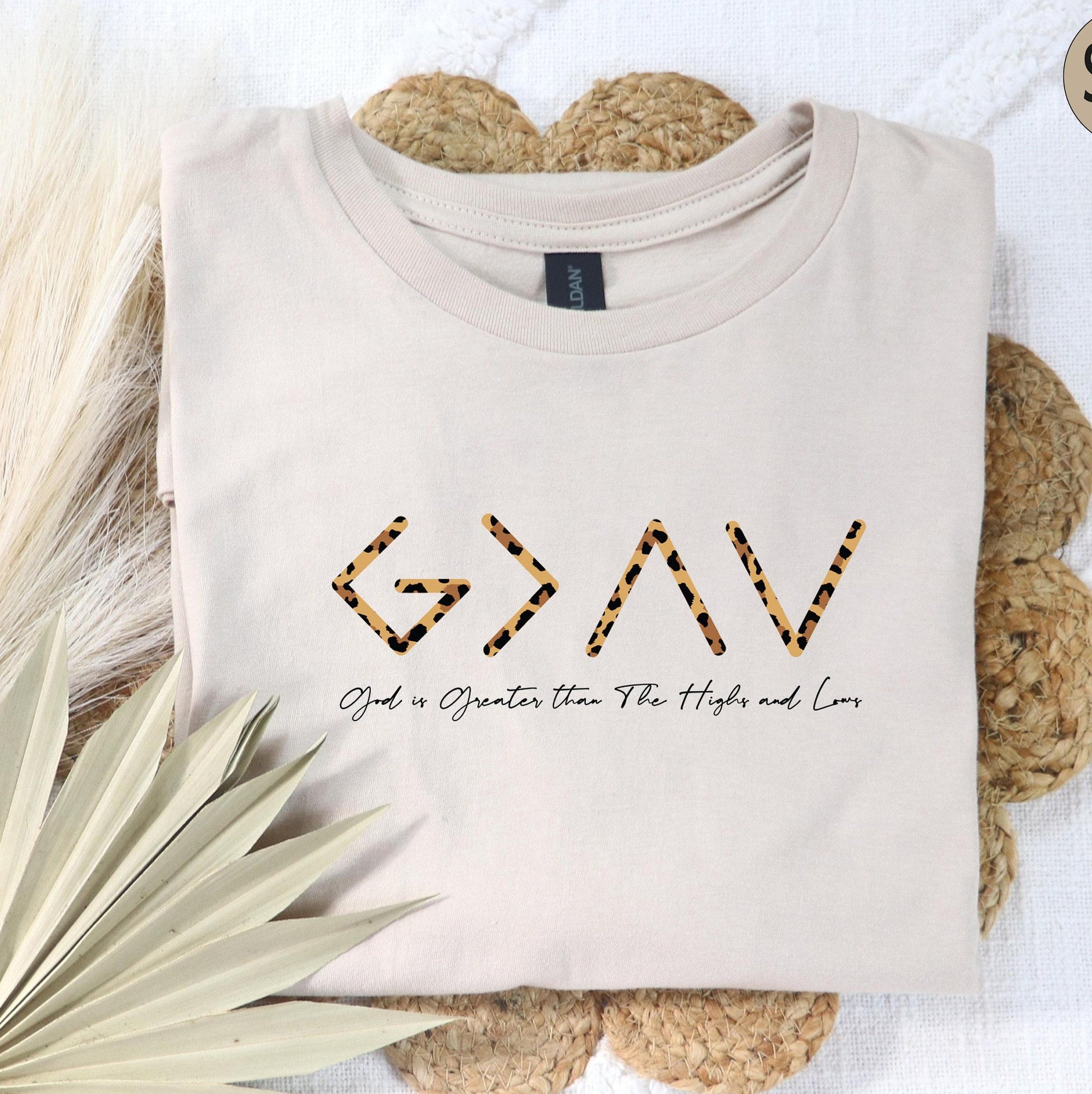 God Is Greater Than The Highs and Lows Shirt, Christian Shirt, Bible Verse Shirt, Religious Gifts For Women, Faith Shirt