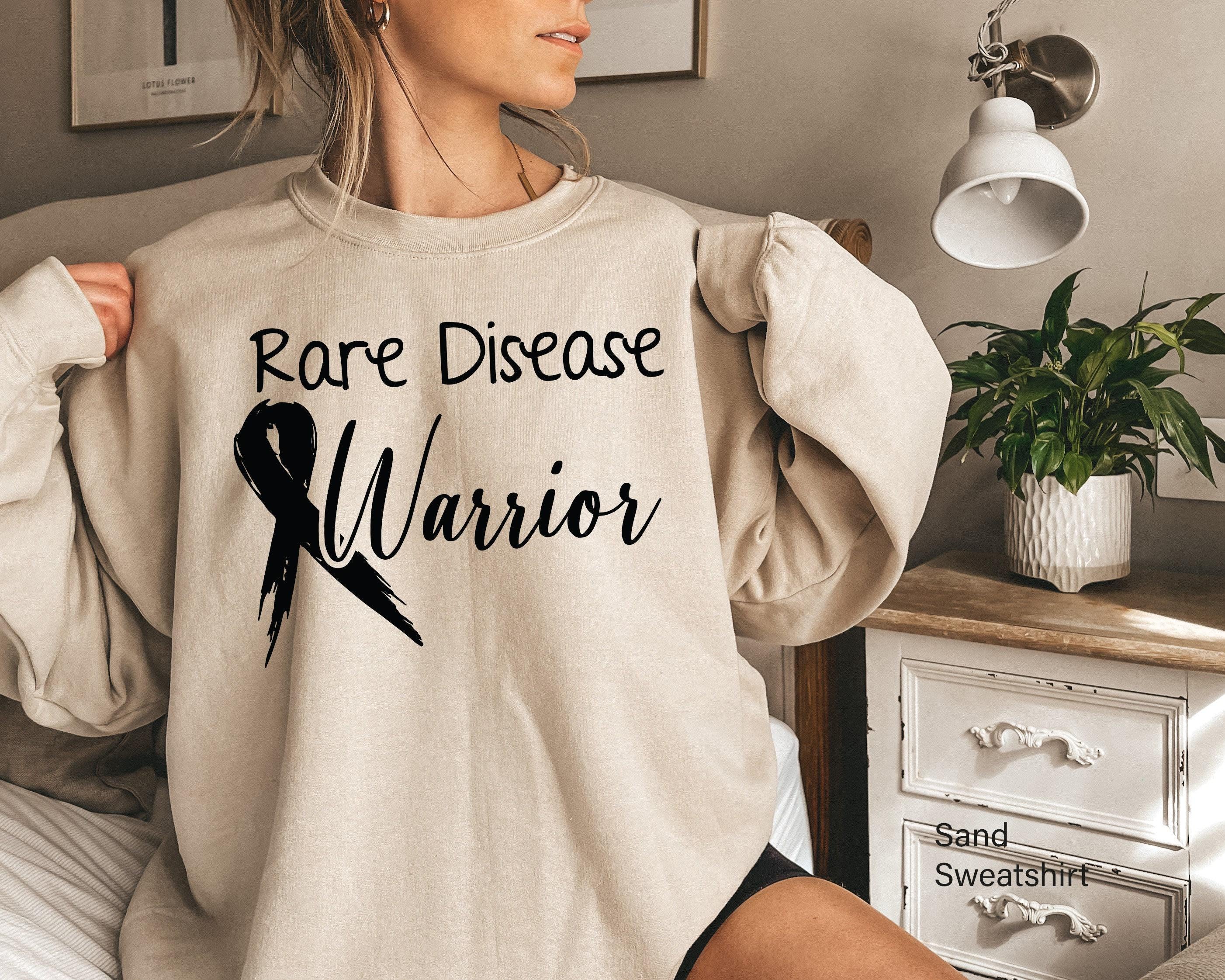 Rare Disease Awareness Shirt, Rare Disease Warrior Sweatshirt, Cancer Ribbon Shirt, Trendy Motivational Gifts, Cancer Su