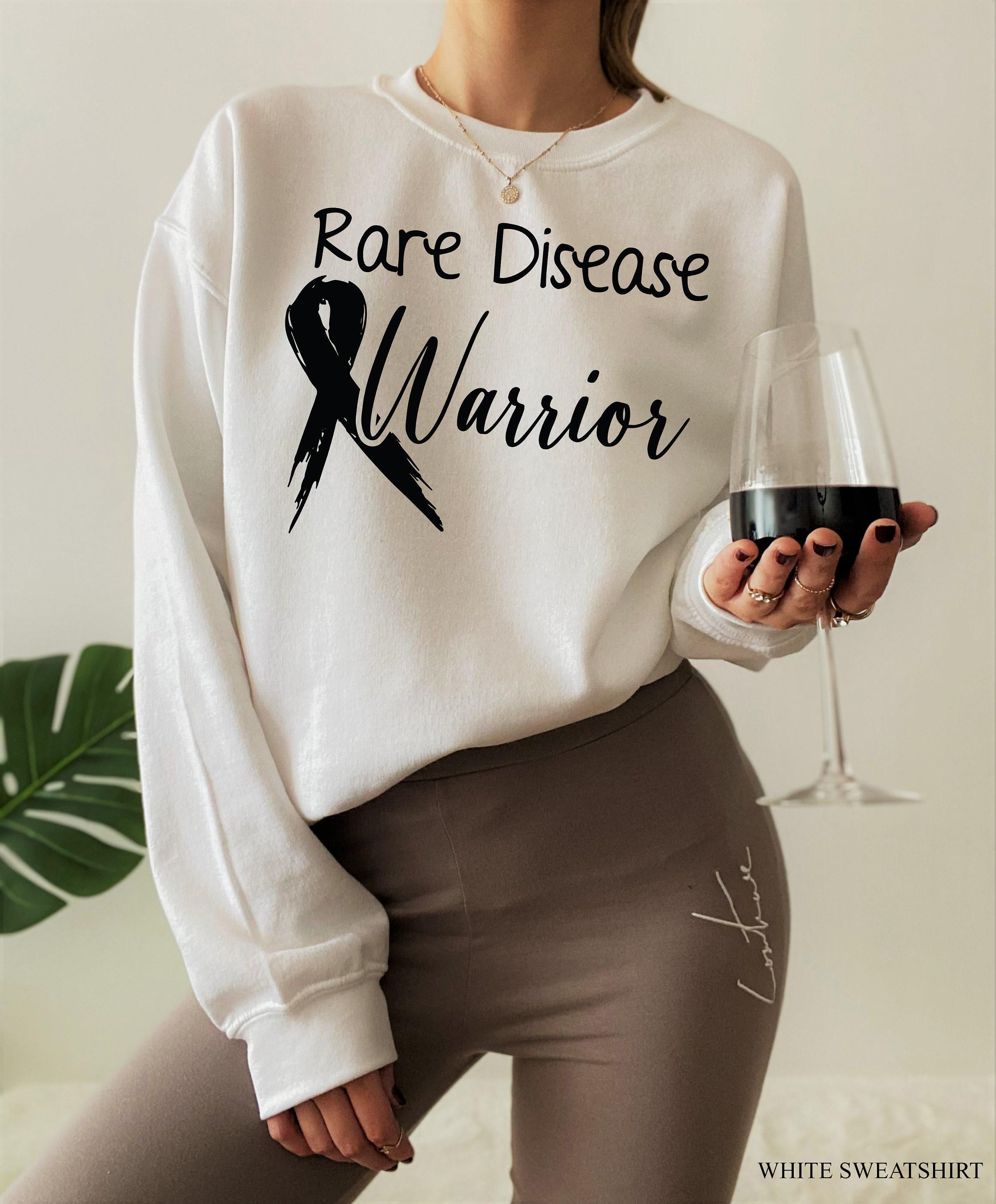 Rare Disease Awareness Shirt, Rare Disease Warrior Sweatshirt, Cancer Ribbon Shirt, Trendy Motivational Gifts, Cancer Su