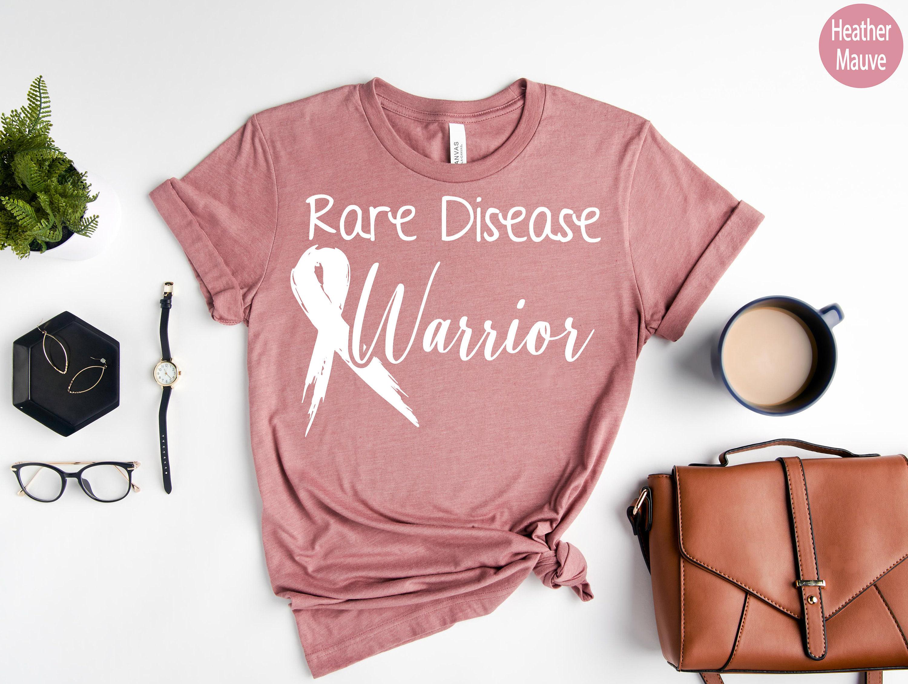 Rare Disease Awareness Shirt, Rare Disease Warrior Sweatshirt, Cancer Ribbon Shirt, Trendy Motivational Gifts, Cancer Su