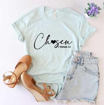 Chosen Shirt, Cute Christian Sweatshirt, Women's Religious Shirt, Bible Verse Hoodie, Faith Tshirt, Christian Gifts, Catholic Gifts