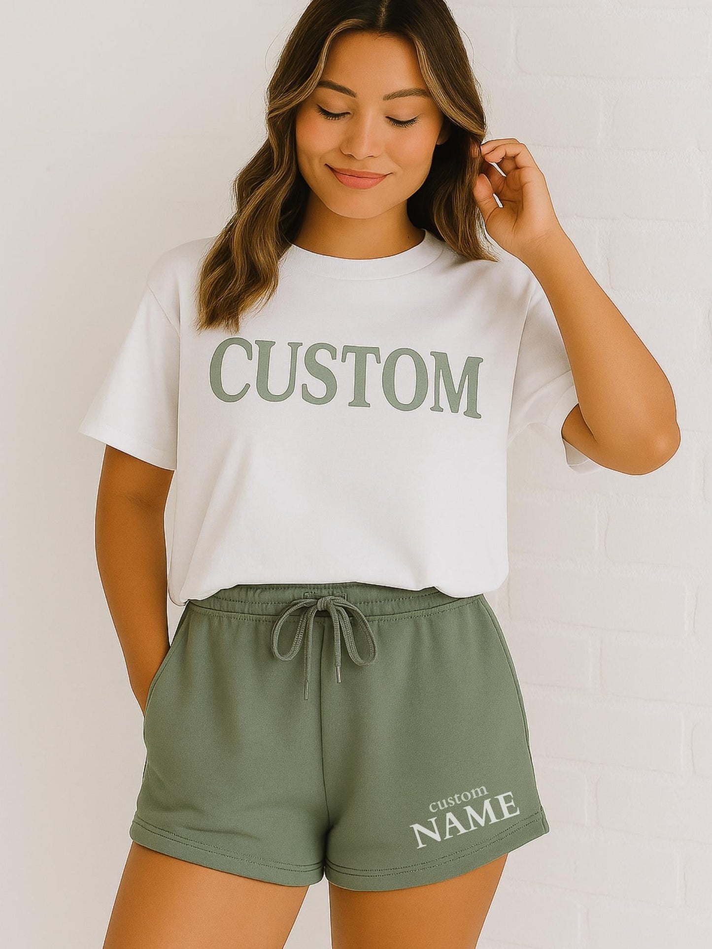 Custom Face Bridal Short Set, Funny Groom Photo Shirt, Personalized Bride Squad Outfit, Bachelorette Party Matching Loungewear, Mrs. Short
