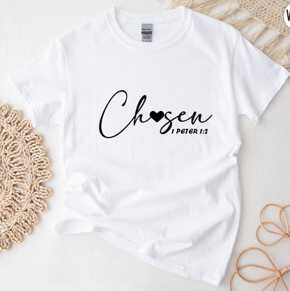 Chosen Shirt, Cute Christian Sweatshirt, Women's Religious Shirt, Bible Verse Hoodie, Faith Tshirt, Christian Gifts, Catholic Gifts