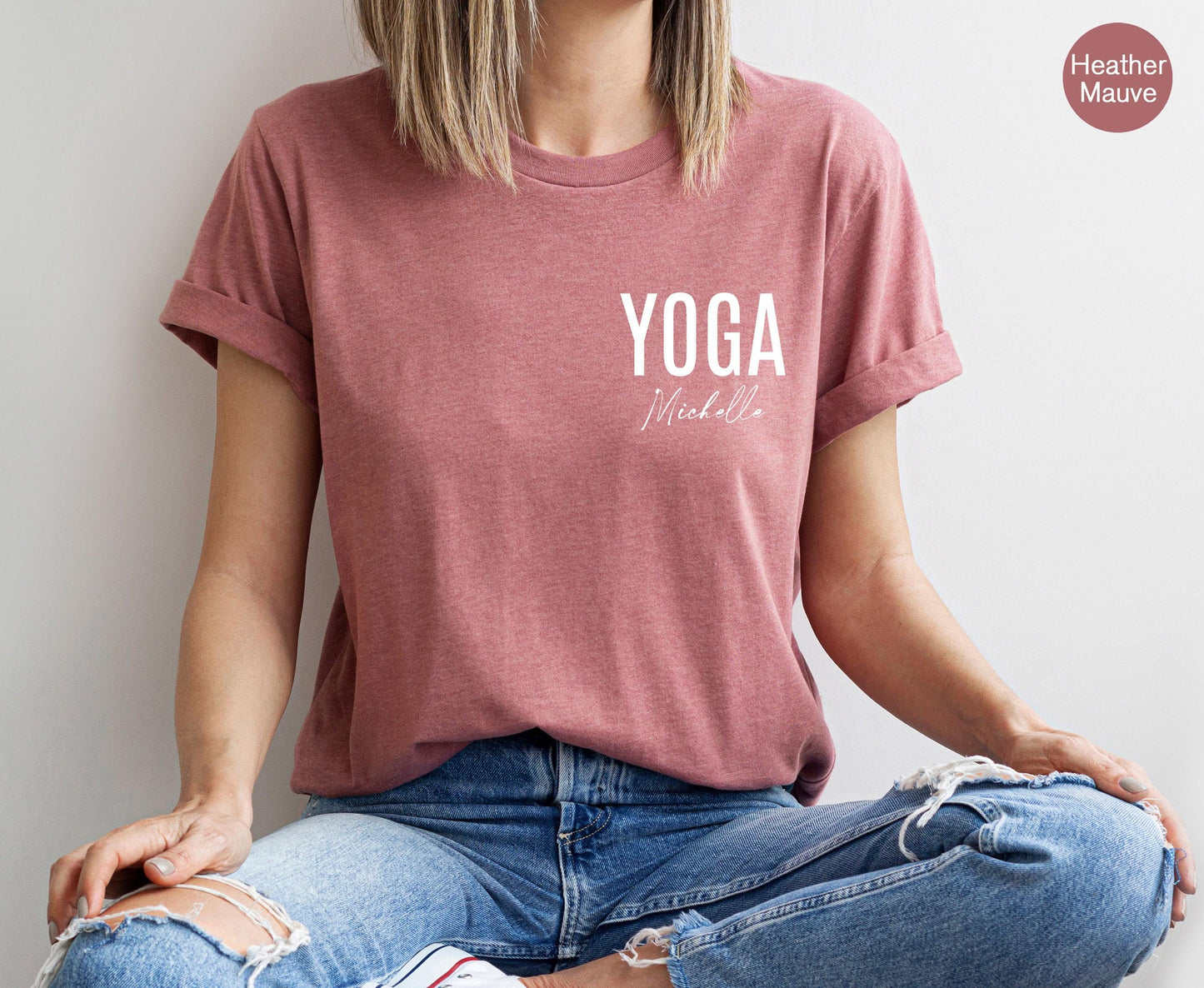 Custom Yoga Shirt, Women's Custom Yoga Sweatshirt, Personalized Yoga Hoodie, Custom Yogi Gift, Yoga Teacher Gift, Yoga Instructor Gift