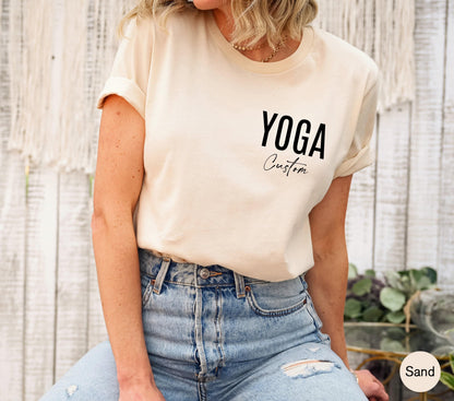 Custom Yoga Shirt, Women's Custom Yoga Sweatshirt, Personalized Yoga Hoodie, Custom Yogi Gift, Yoga Teacher Gift, Yoga Instructor Gift