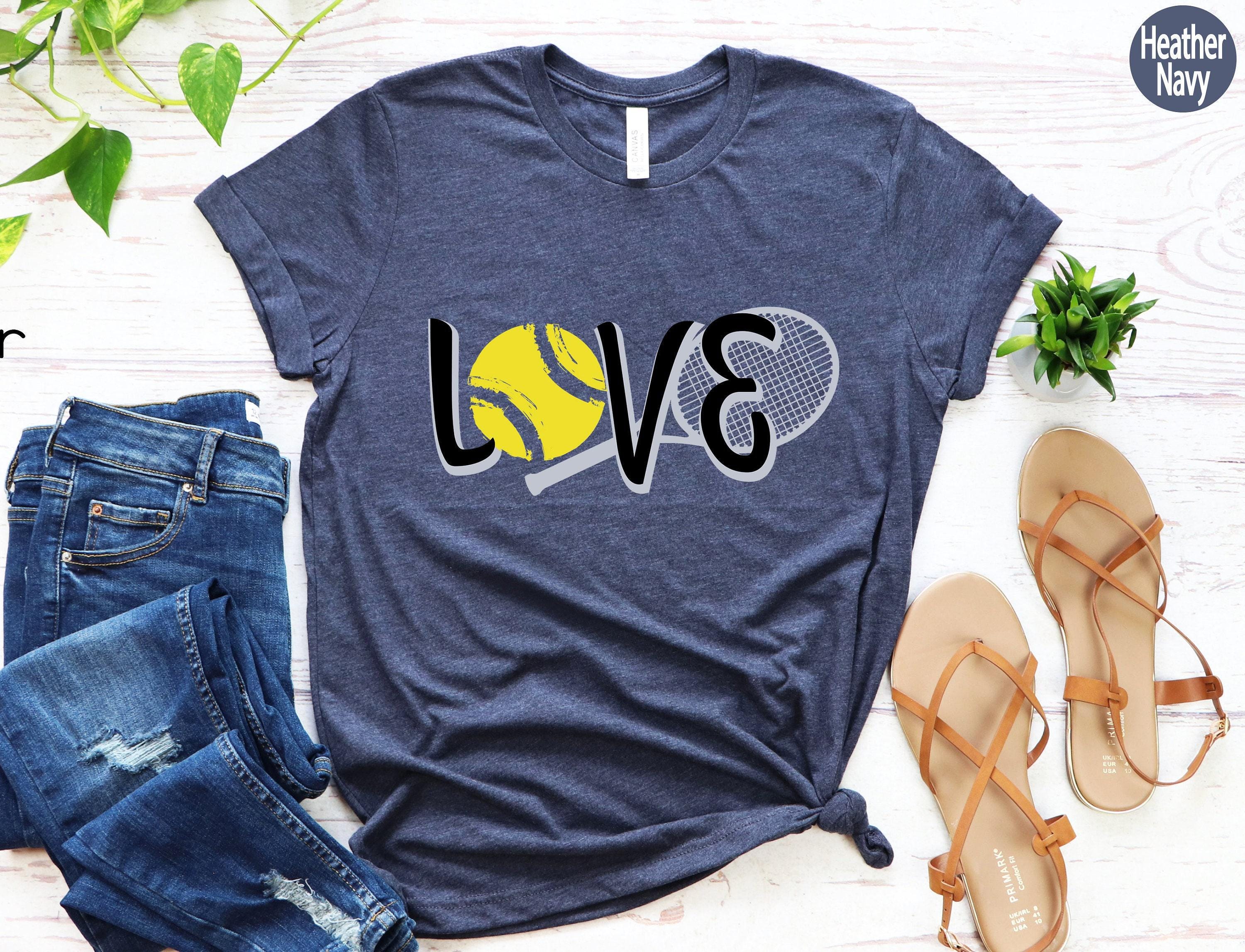 Tennis Love Sweatshirt, Sports Mom Shirt, Table Tennis Player Hoodie, Gift For Tennis Coach, Tennis Woman Tee, Trendy Tennis Tshirt
