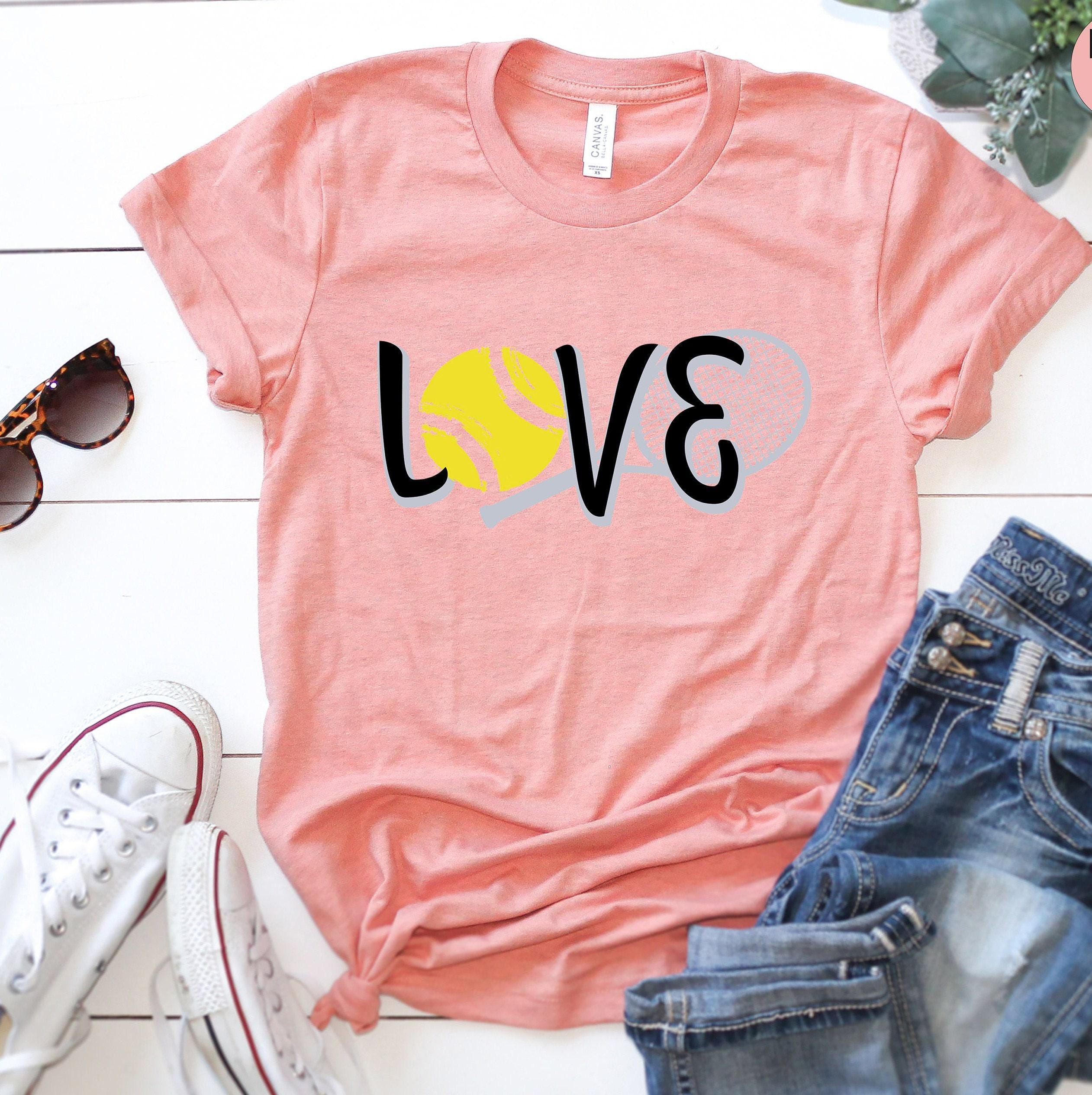 Tennis Love Sweatshirt, Sports Mom Shirt, Table Tennis Player Hoodie, Gift For Tennis Coach, Tennis Woman Tee, Trendy Tennis Tshirt