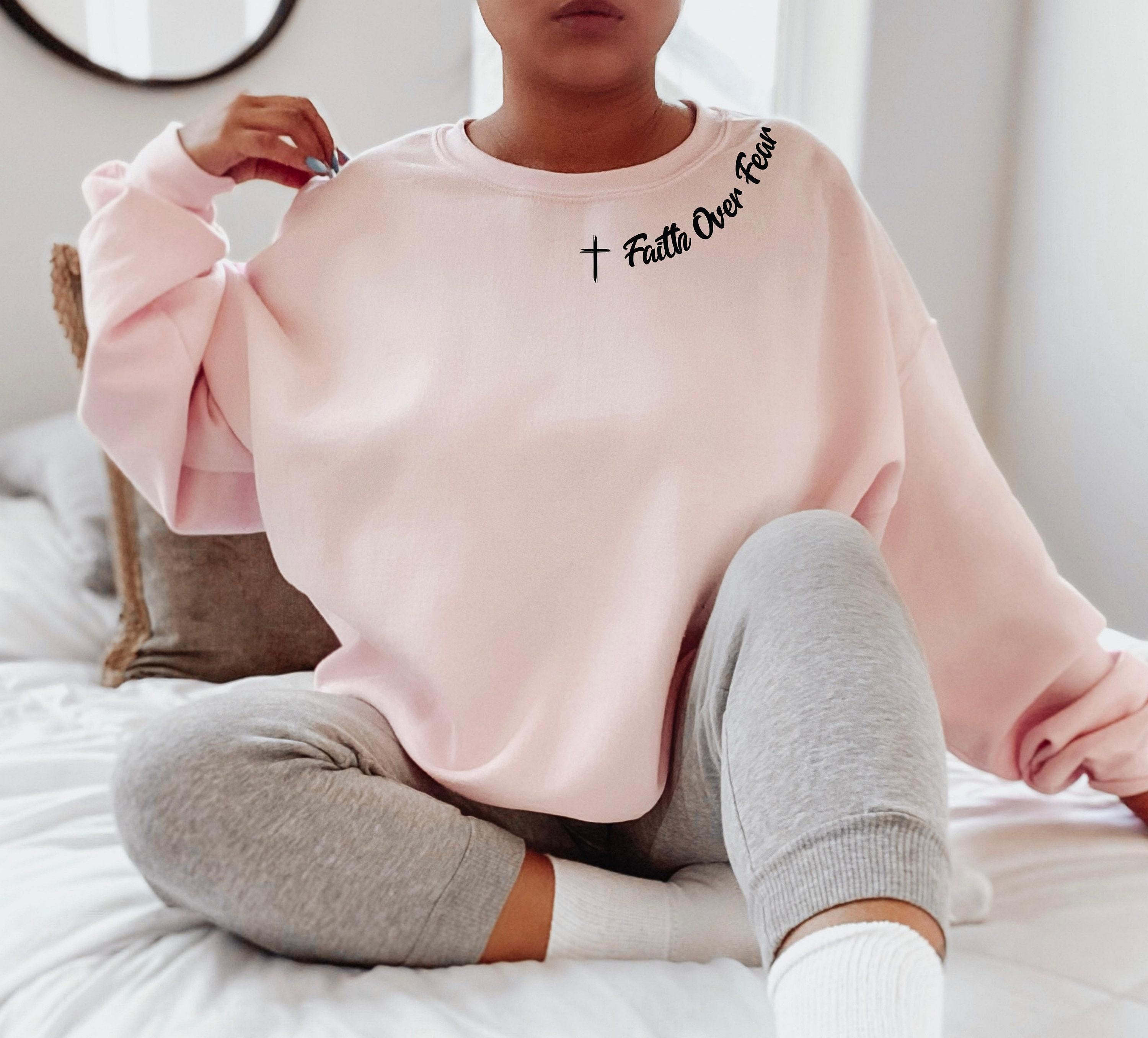 Christian Sweatshirt, Faith Over Fear Psalms 18:06 Shirt, Bible Verse Shirt, Religious Shirts, Faith Hoodie, Church Tee,