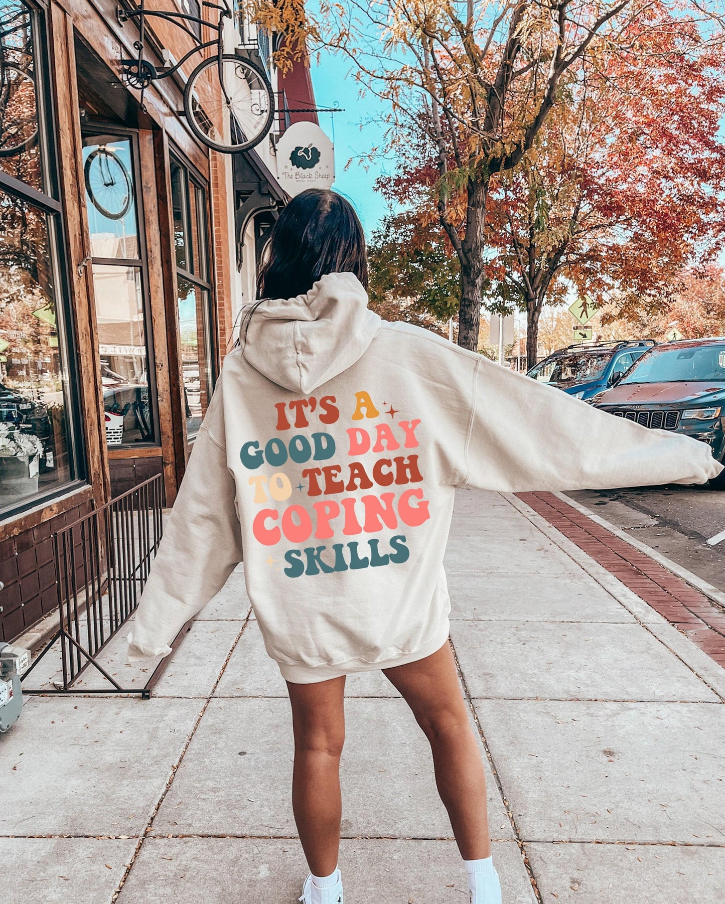 Aesthetic Therapist Sweatshirt, It's A Good Day To Teach Coping Skills Hoodie, Women's Mental Health Shirt, Trendy Psychologist Gifts