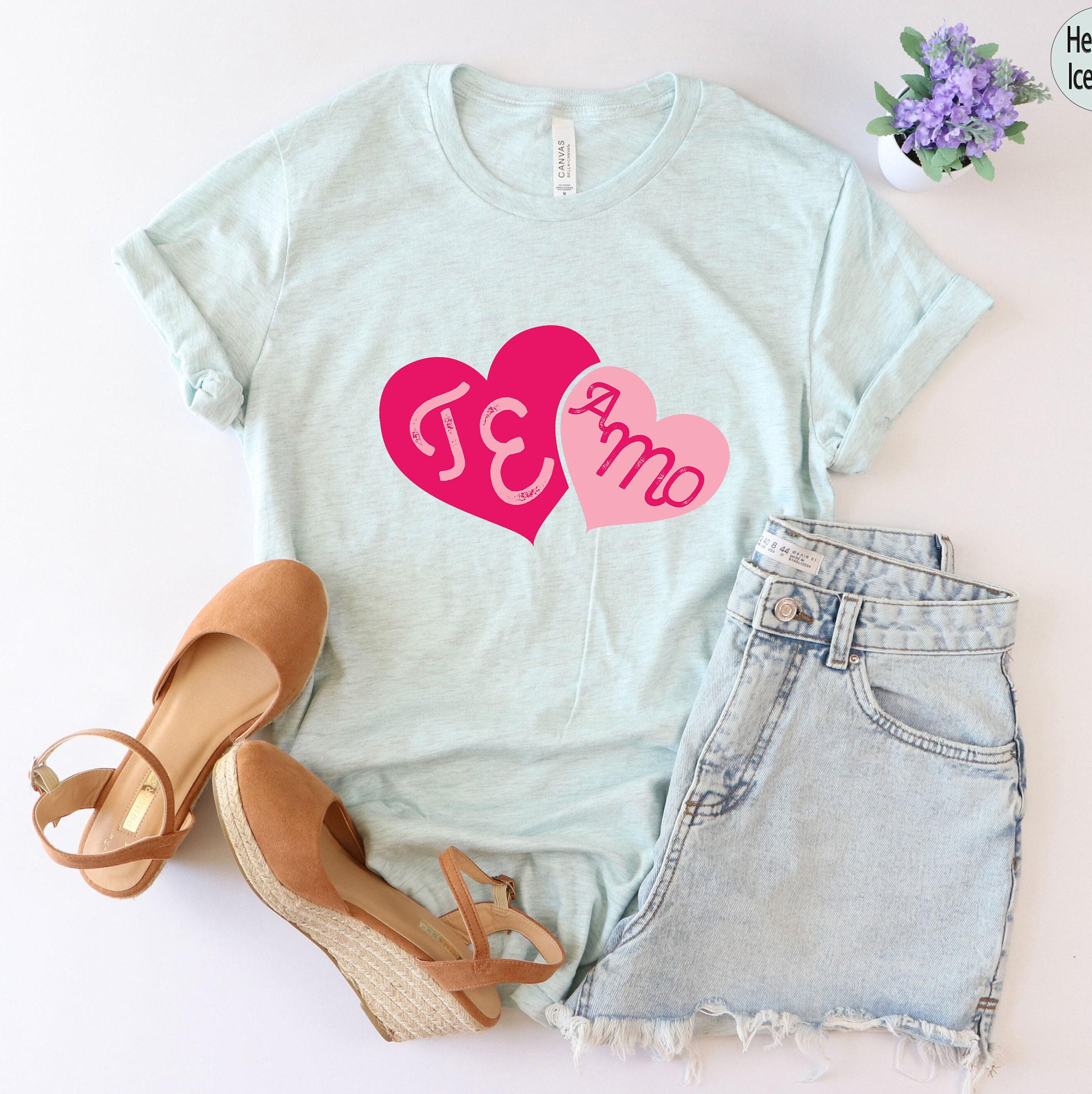I Love You Te Amo Shirt, Cute Valentines Day Shirt, Te Amo Shirt, Matching Couple Tshirt, Aesthetic Gifts For Girlfriend, Best Lover T