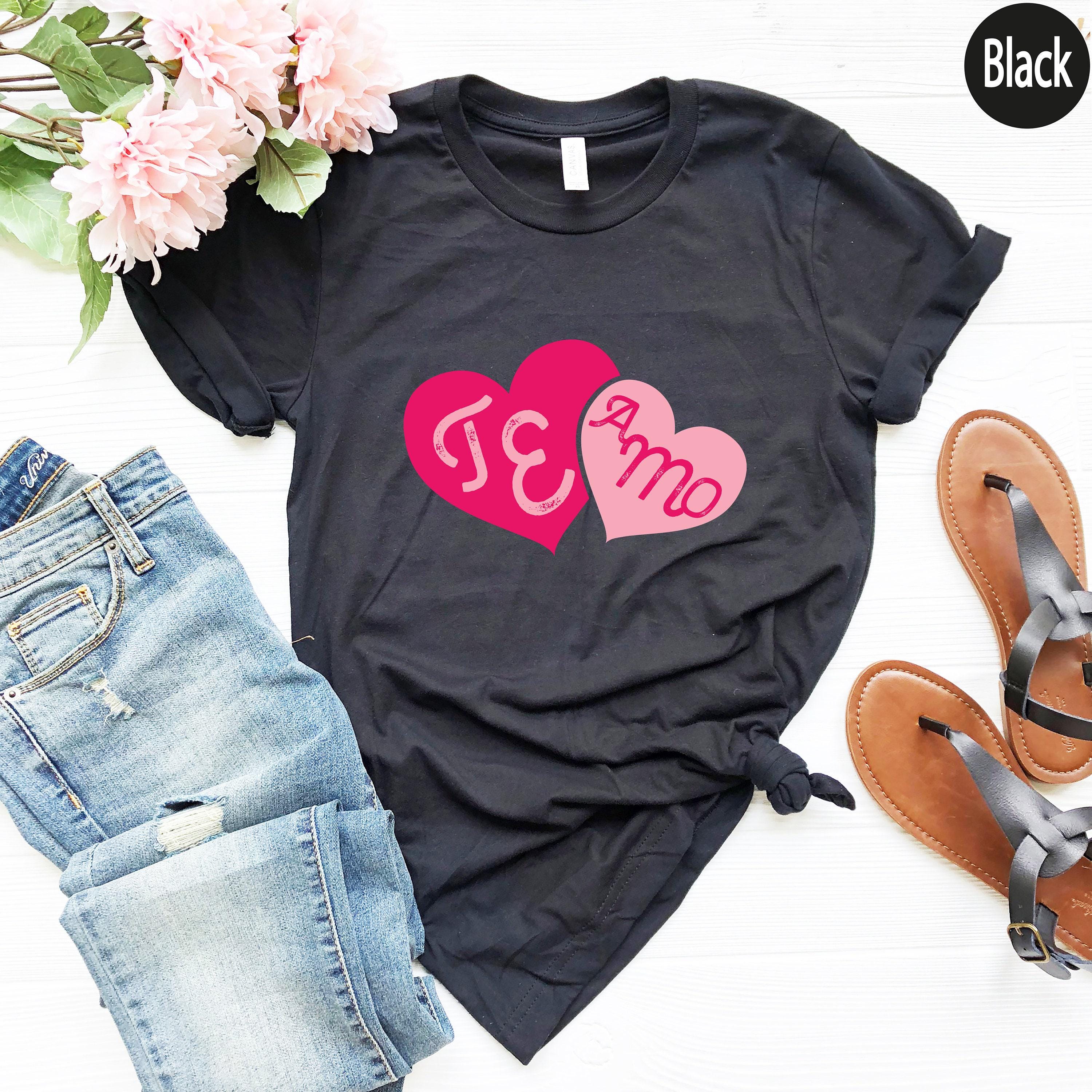 I Love You Te Amo Shirt, Cute Valentines Day Shirt, Te Amo Shirt, Matching Couple Tshirt, Aesthetic Gifts For Girlfriend, Best Lover T