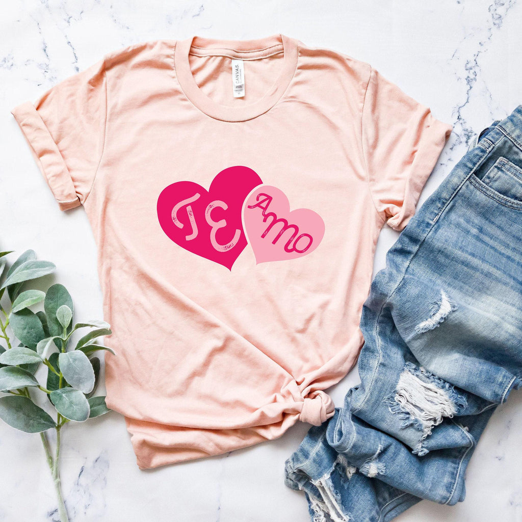 I Love You Te Amo Shirt, Cute Valentines Day Shirt, Te Amo Shirt, Matching Couple Tshirt, Aesthetic Gifts For Girlfriend, Best Lover T