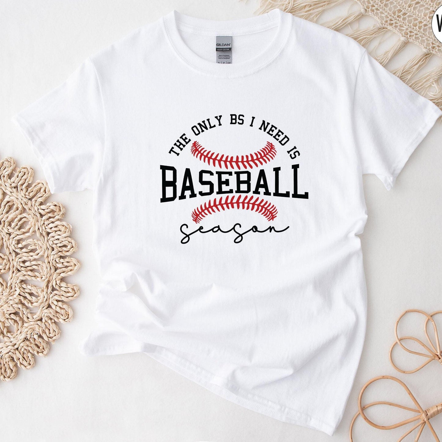 The Only BS I Need Is Baseball Shirt, Women's Funny Baseball Sweatshirt, Baseball Player Shirt, Game Day Hoodie, Sports Gift For Her