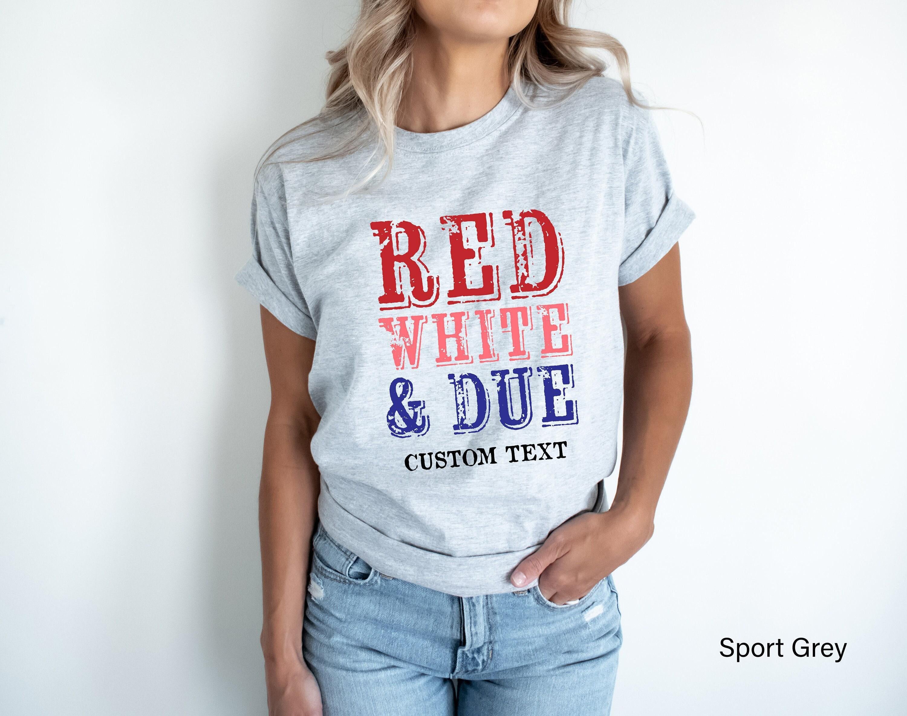 4th Of July Red White And Due Shirt, Custom Maternity Sweatshirt, Women's Pregnancy Announcement Shirt, Personalized Baby Shower Gifts
