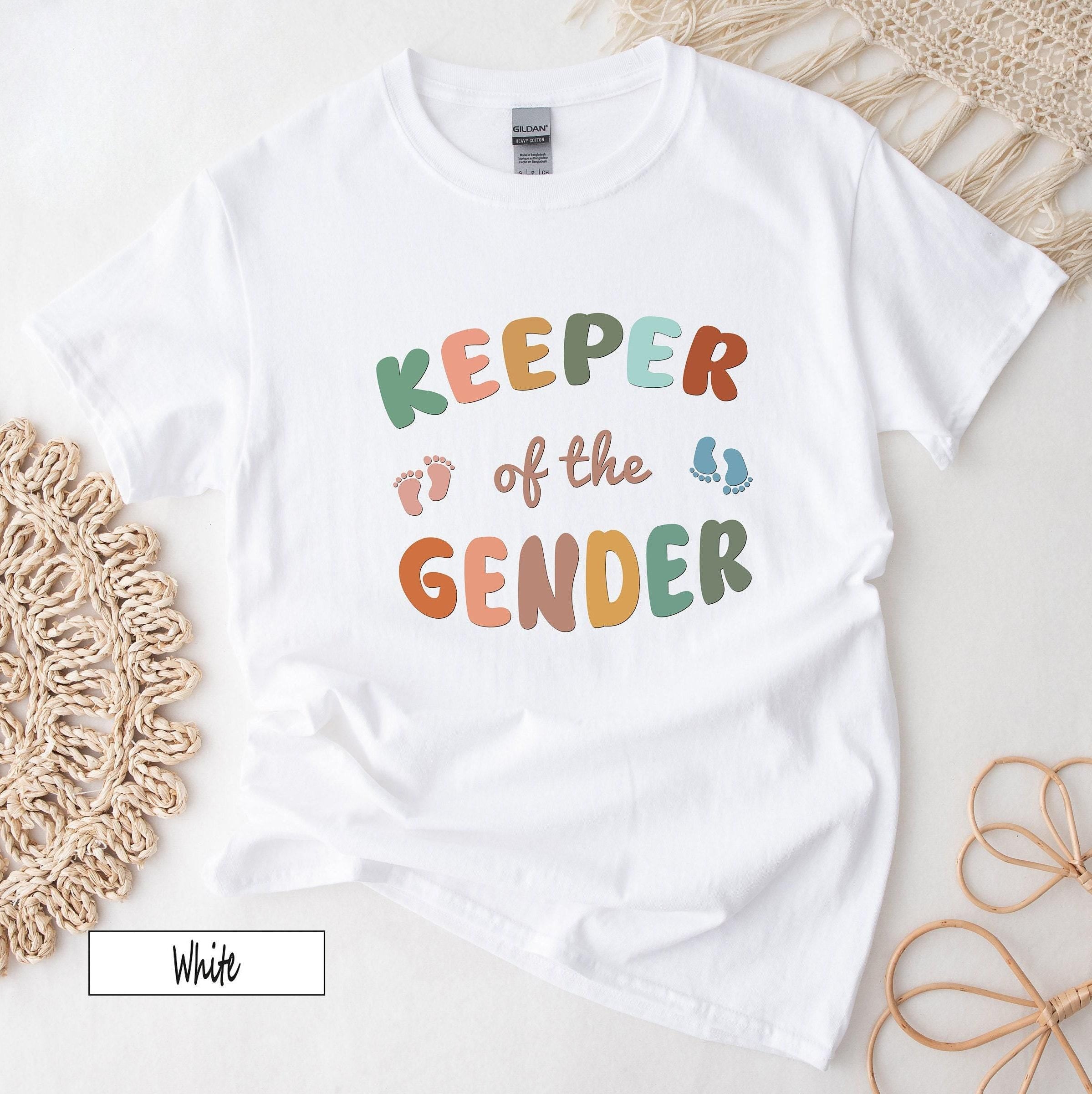 Keeper of the Gender Shirt, Aesthetic Gender Party Sweatshirt, Mama Boy Girl Baby Announcement Shirts, Trendy Gifts for 