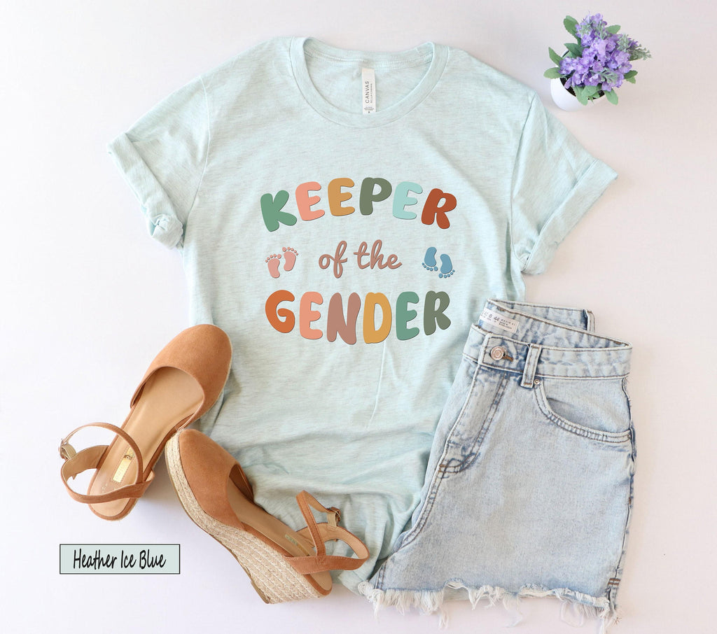 Keeper of the Gender Shirt, Aesthetic Gender Party Sweatshirt, Mama Boy Girl Baby Announcement Shirts, Trendy Gifts for Baby Shower