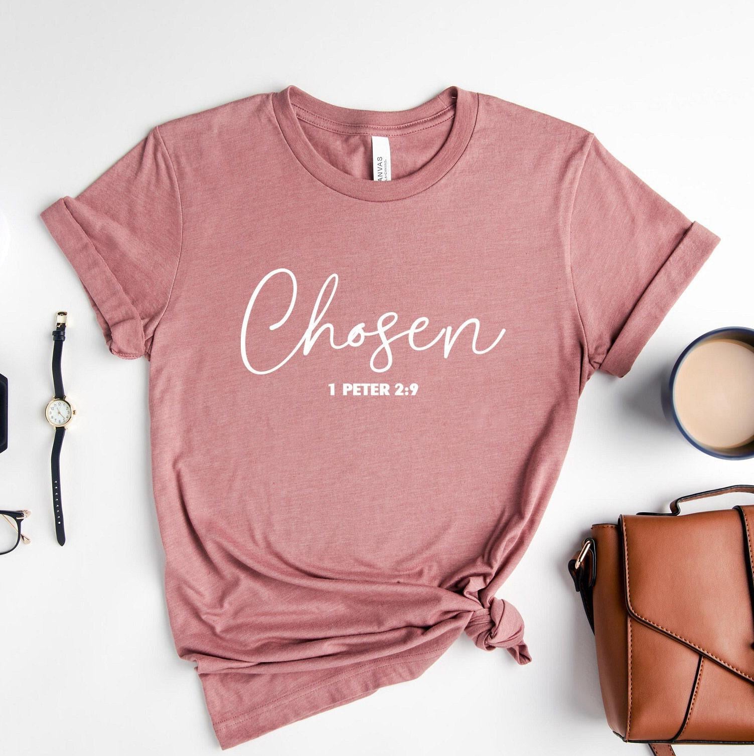 Chosen Sweatshirt, Christian Shirt, Bible Verse Shirt, Religious Gifts For Women, Religious Shirts, Faith Hoodie, Christ