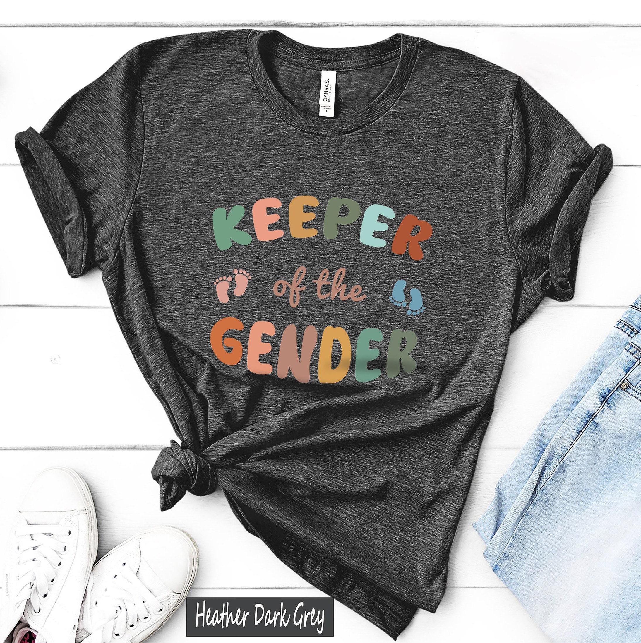 Keeper of the Gender Shirt, Aesthetic Gender Party Sweatshirt, Mama Boy Girl Baby Announcement Shirts, Trendy Gifts for Baby Shower
