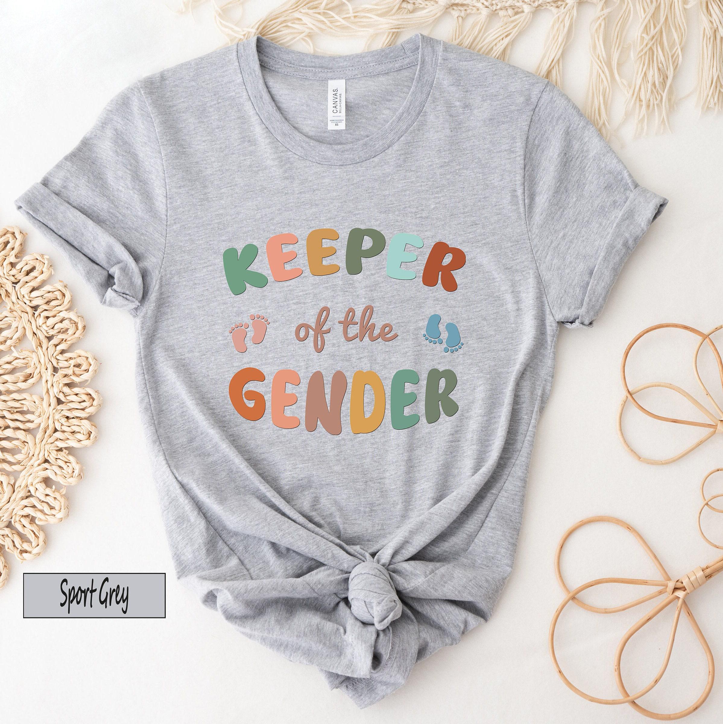 Keeper of the Gender Shirt, Aesthetic Gender Party Sweatshirt, Mama Boy Girl Baby Announcement Shirts, Trendy Gifts for Baby Shower