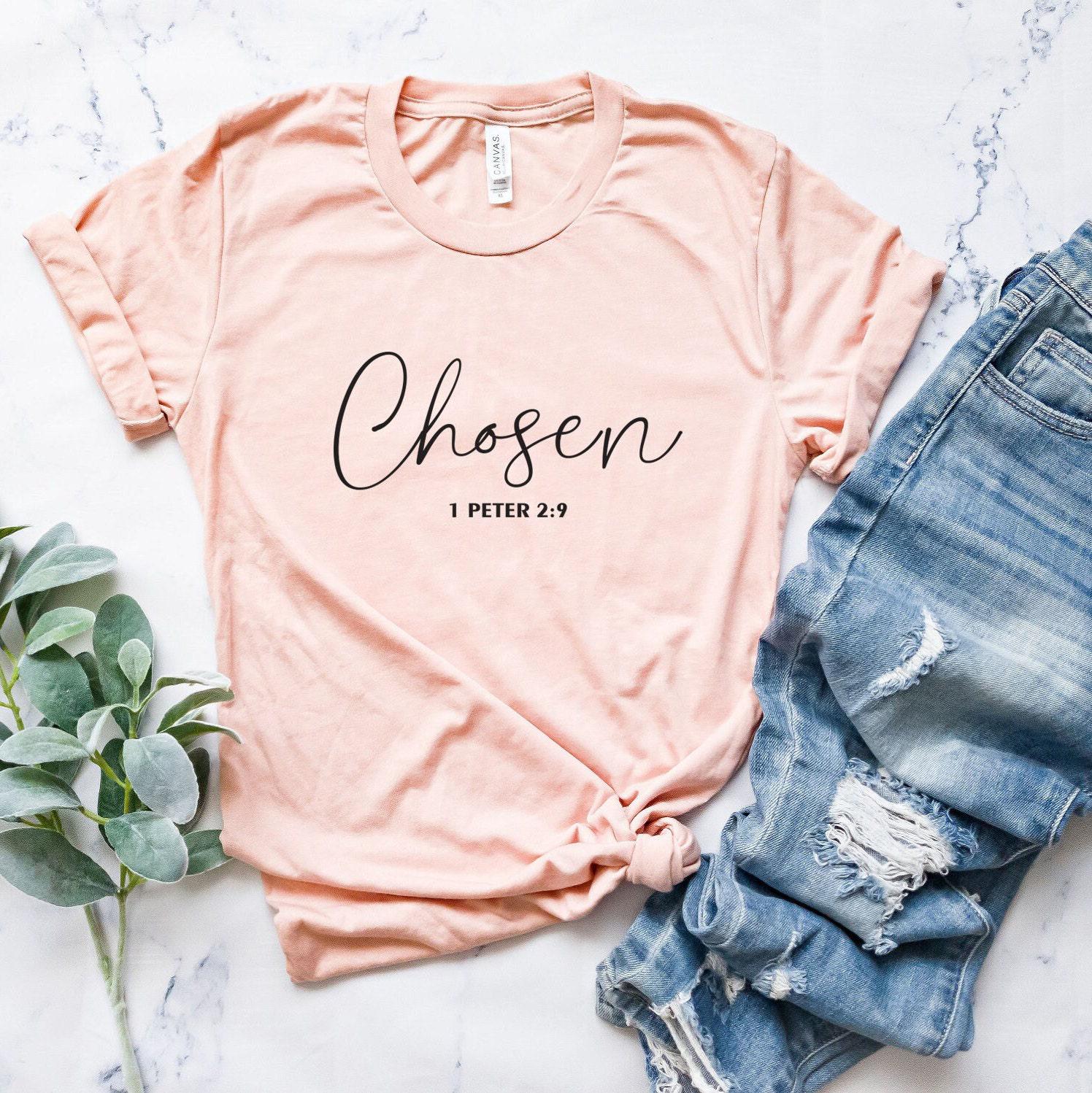 Chosen Sweatshirt, Christian Shirt, Bible Verse Shirt, Religious Gifts For Women, Religious Shirts, Faith Hoodie, Christian Gifts