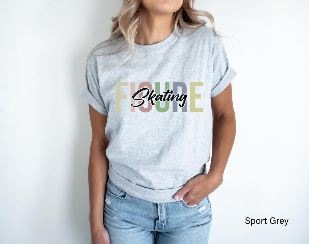 Aesthetic Figure Skating Sweatshirt, Women's Ice Skating Shirt, Figure Skater Hoodie, Cute Figure Skating Gifts, Ice Skater Tshirt