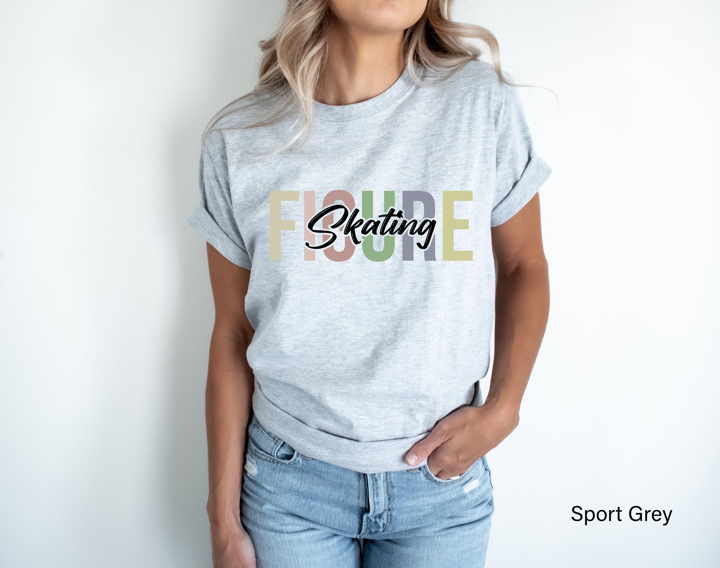 Aesthetic Figure Skating Sweatshirt, Women's Ice Skating Shirt, Figure Skater Hoodie, Cute Figure Skating Gifts, Ice Skater Tshirt