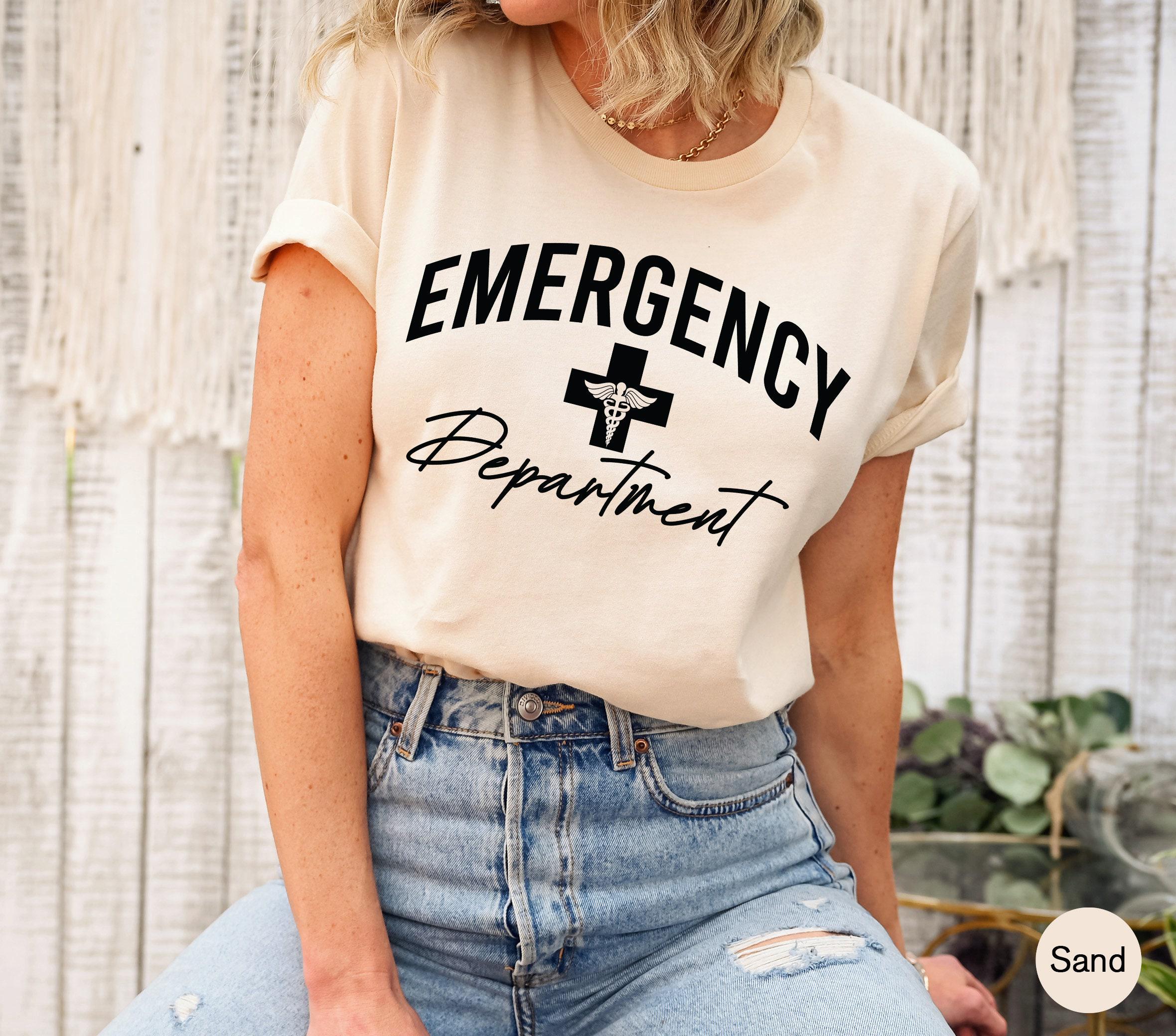 Emergency Department Sweatshirt, Emergency Nurse Shirt, Women's Nurse Shirt For Work, ER Nurse Tshirt, Nursing Student Graduation Gift