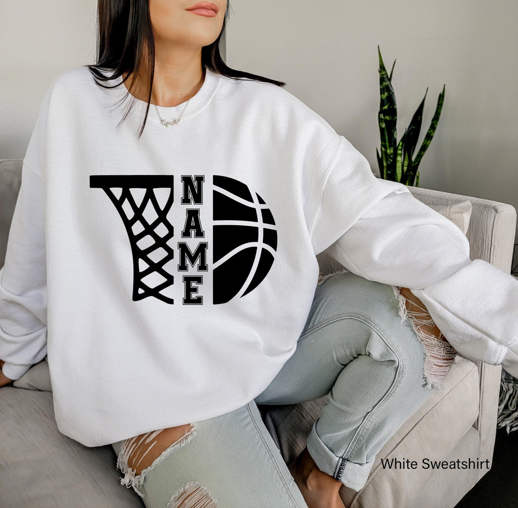 Personalized Basketball Sweatshirt, Custom Player Name Hoodie, Team Spirit Top