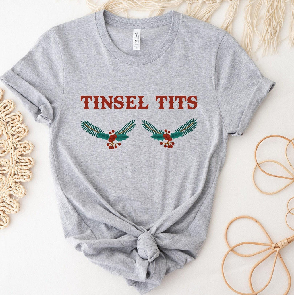 Tinsel Tits Shirt,  Shirt, Funny New Year Shirt, Xmas Shirt, Holiday Shirts, Christmas Gifts For Women