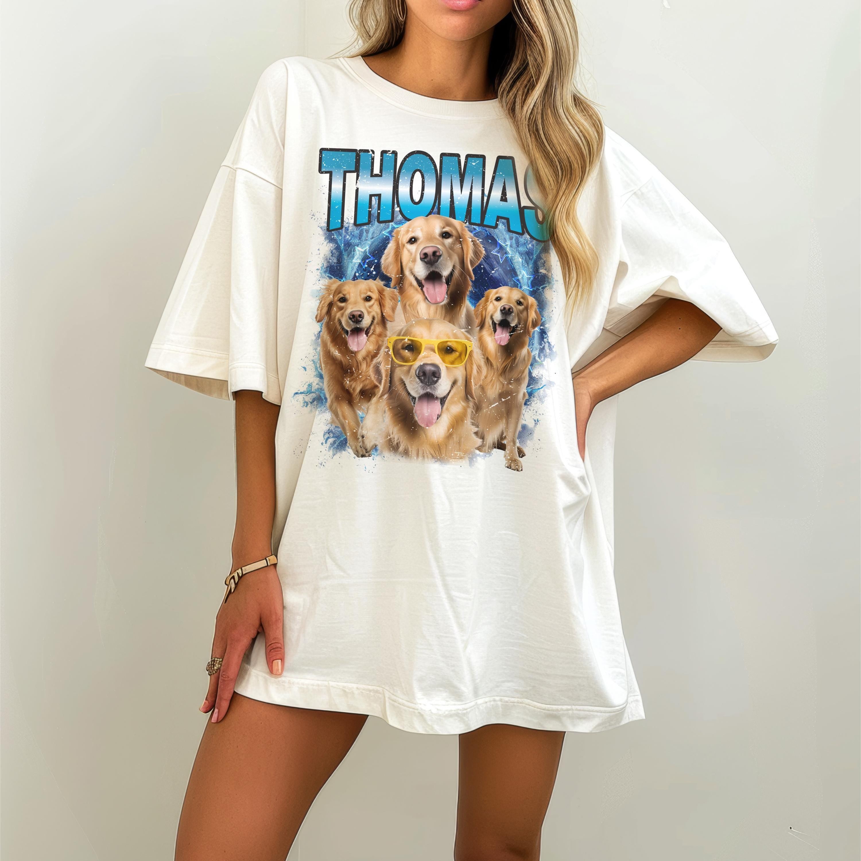 Comfort Colors Custom Bootleg Kids Shirt  Pet Kids Shirt Pet Photo and Name Custom Dog Shirt Personalized Pet Toddler and Youth Shirt
