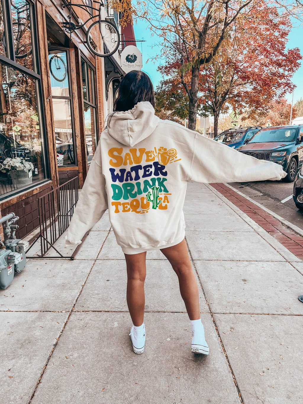 Save Water Drink Tequila Hoodie | Funny Drinking Tee, Custom Birthday Gift, Personalized Gifts, Custom Text Shirt, Custom Quote Shirt