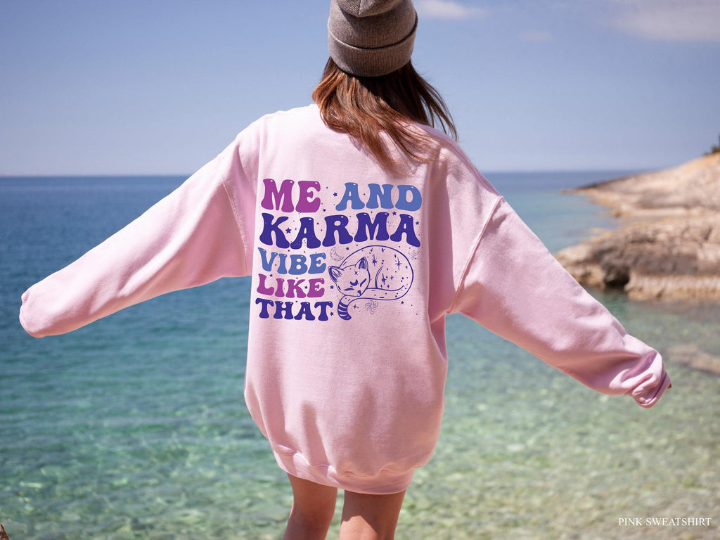 Karma Vibes Shirt | Cozy Y2K Aesthetic Gift for Women, Bestie Gift Tshirt, Spiritual Energy Tee, Spiritual Quote Tee, Good Energy Tshirt
