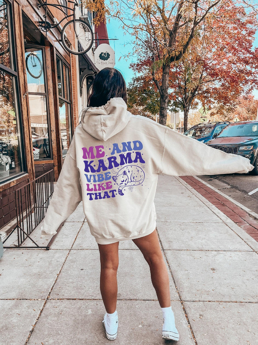 Karma Vibes Shirt | Cozy Y2K Aesthetic Gift for Women, Bestie Gift Tshirt, Spiritual Energy Tee, Spiritual Quote Tee, Good Energy Tshirt