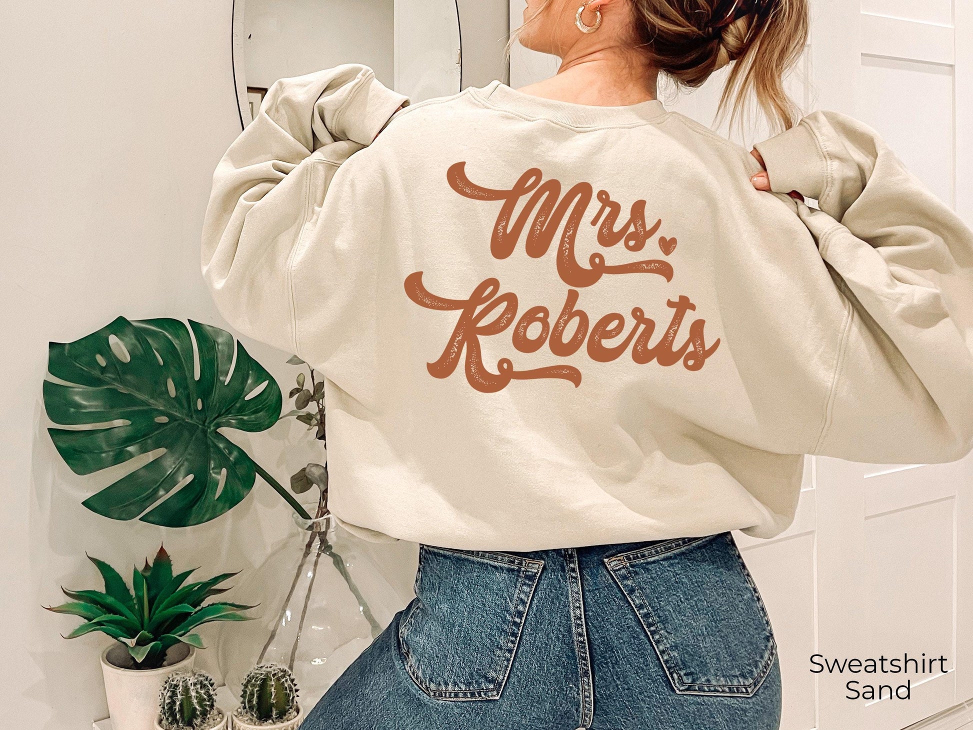 Custom Mrs Hoodie | Personalized Bride Sweatshirt, Bridal Party Gifts, Bridal Shower Gifts, Custom Wedding Gifts, Engagement Gifts