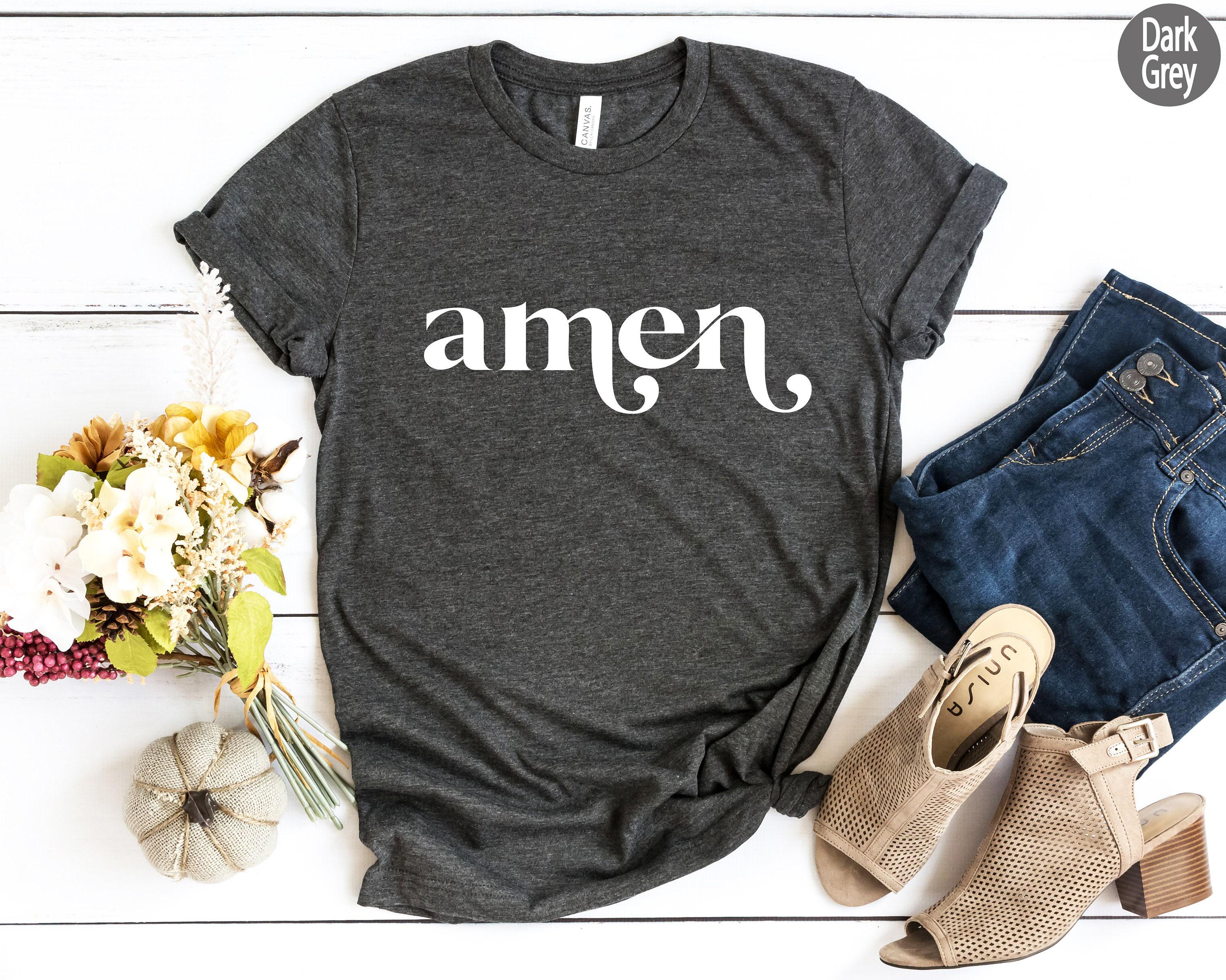 Amen Sweatshirt | Religious Gifts For Women, Christian Gift Idea, Faith Based Clothing, Bible Verse Shirt, Faith Based Apparel, Crewneck